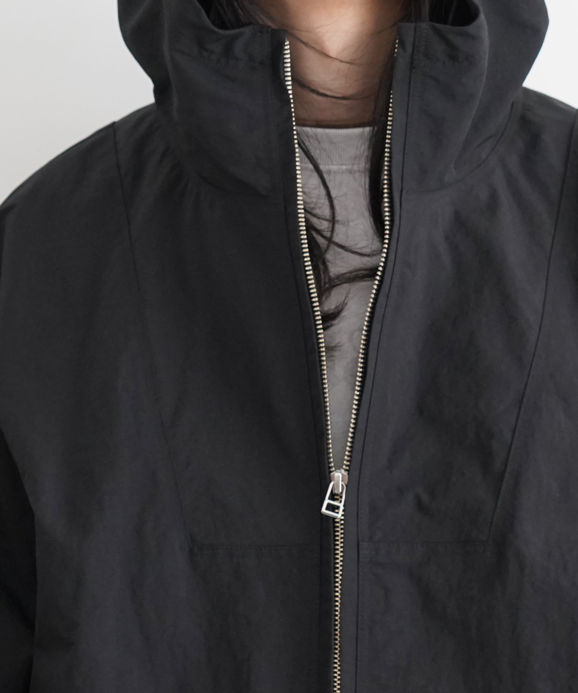 BIBLIOTHERK Boy hood parka "BLACK"