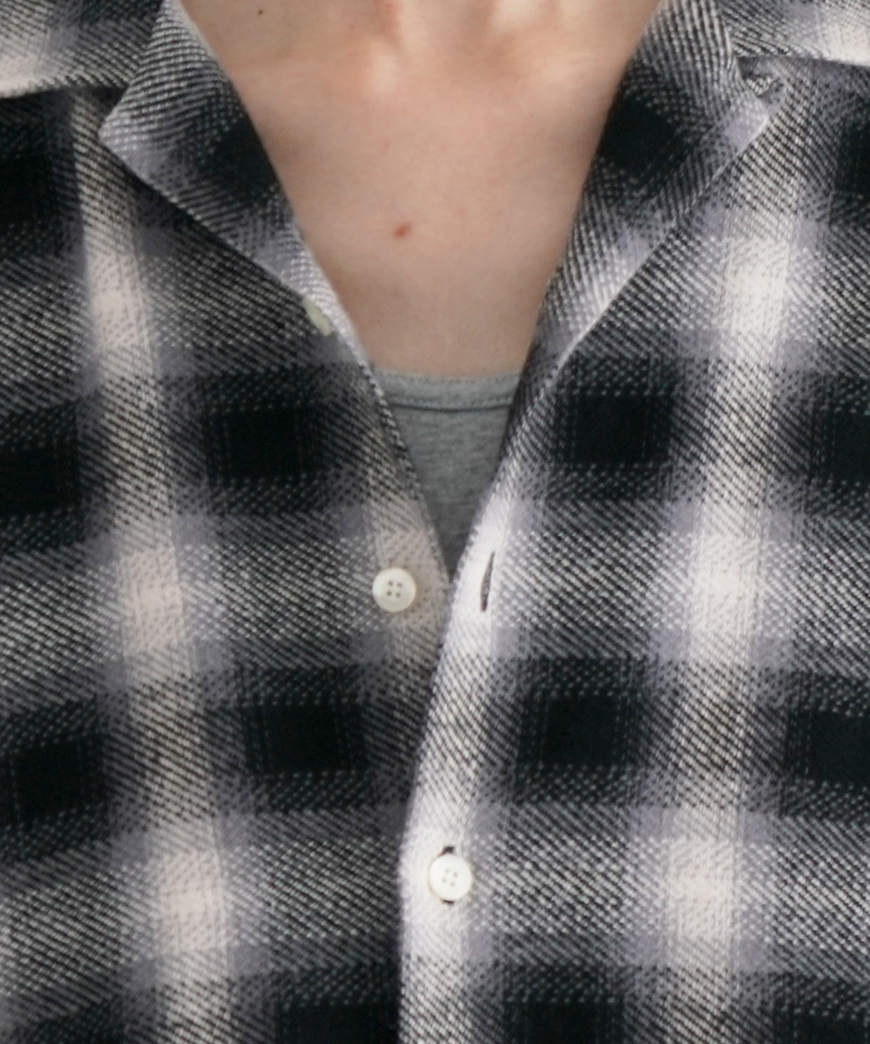 COTTON PAN Venis ネルシャツ "BLACK"