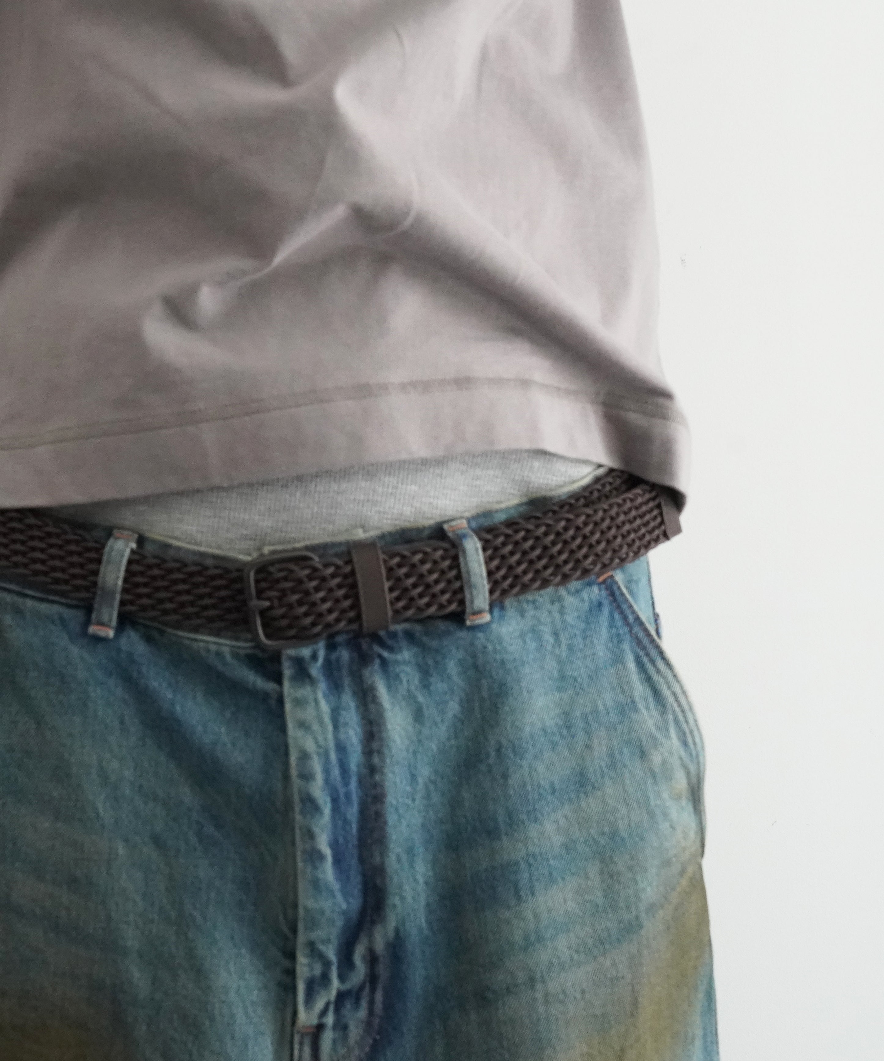 order Loose denim half pants vintage "INDIGO"