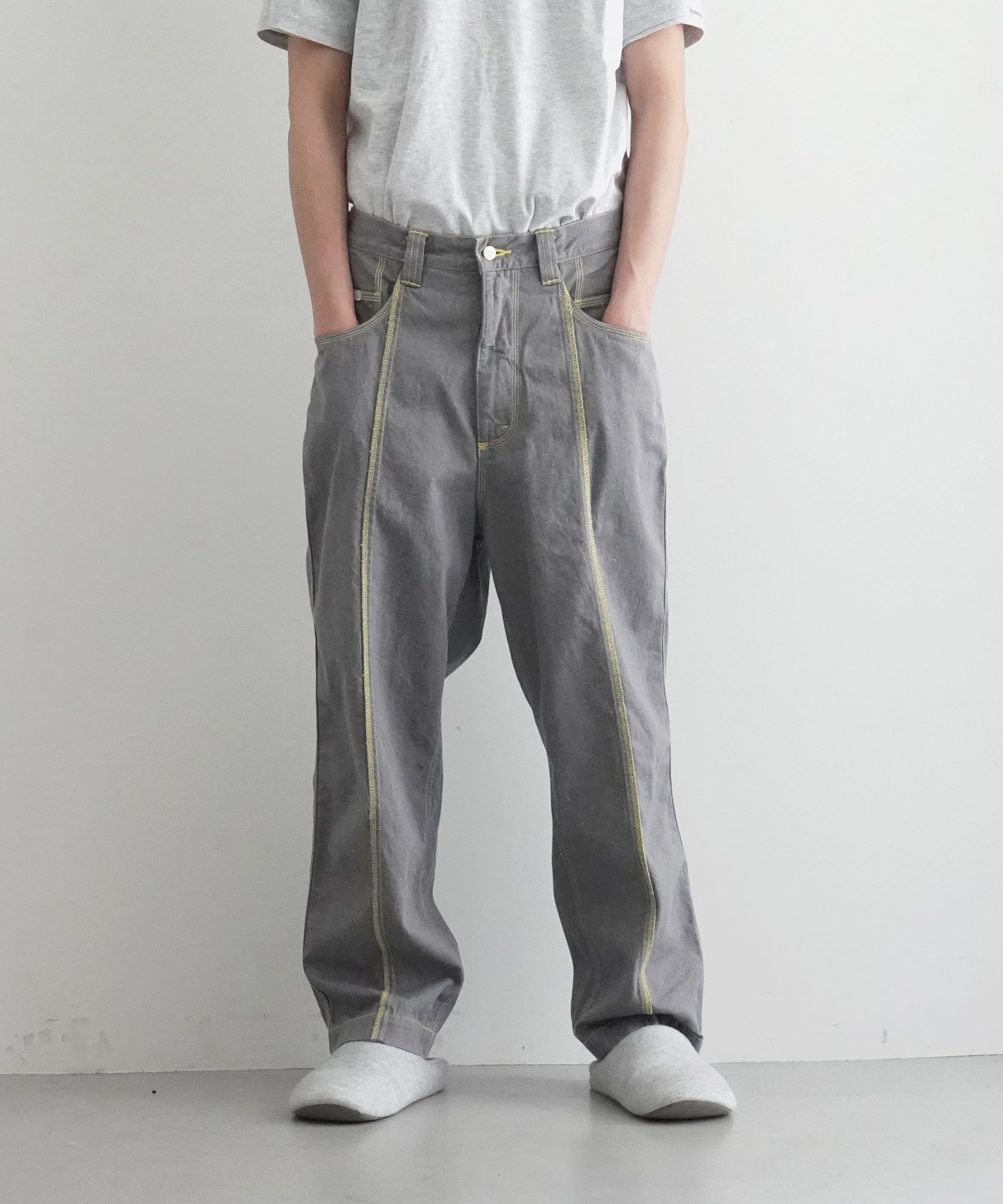 gourmet jeans Lock stitch "BLACK"
