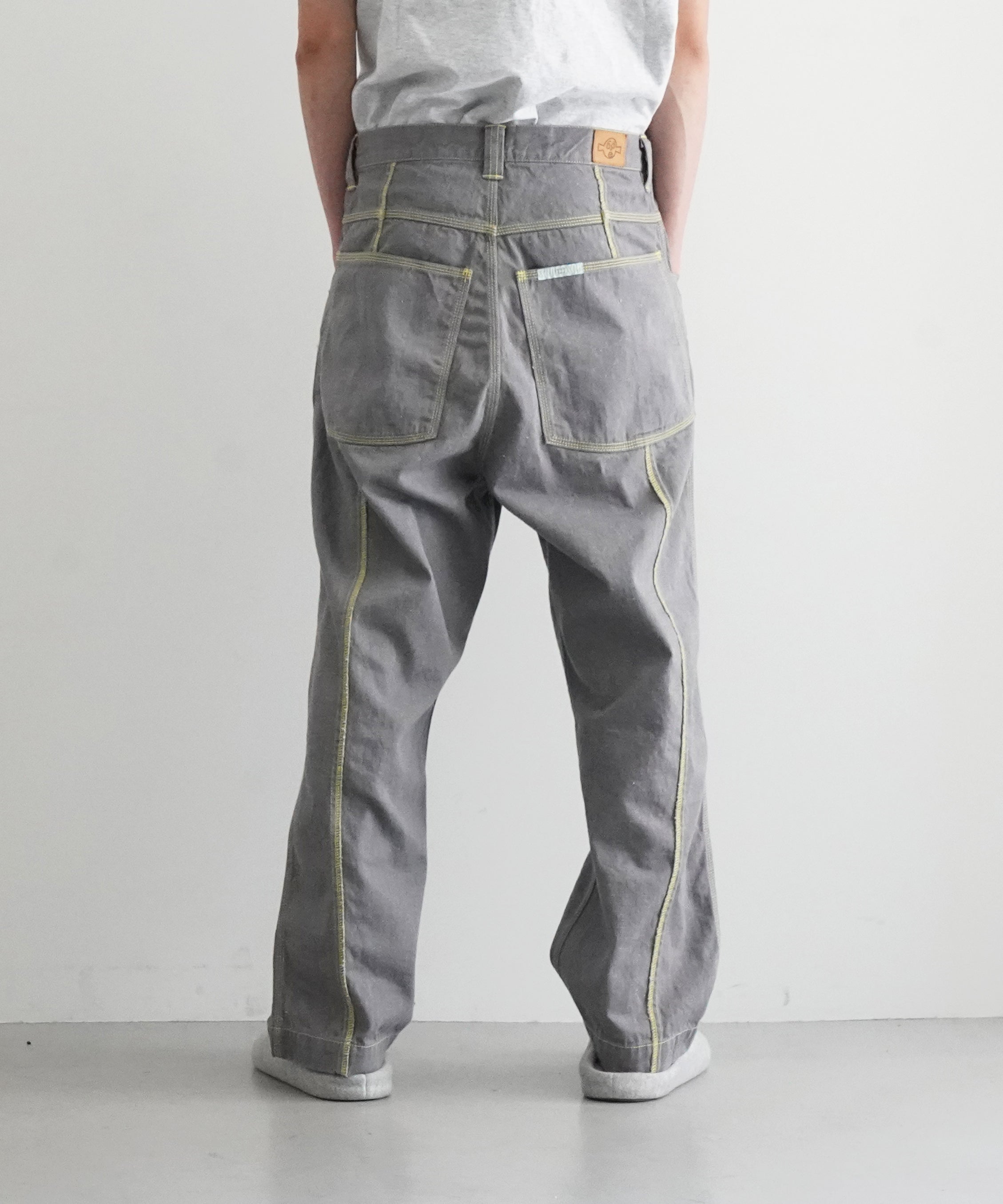 gourmet jeans Lock stitch "GRAY"