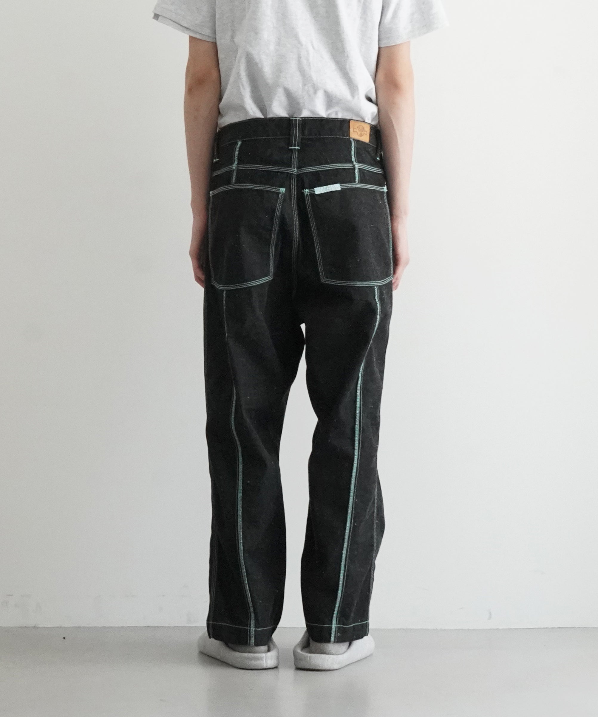 gourmet jeans Lock stitch "BLACK"