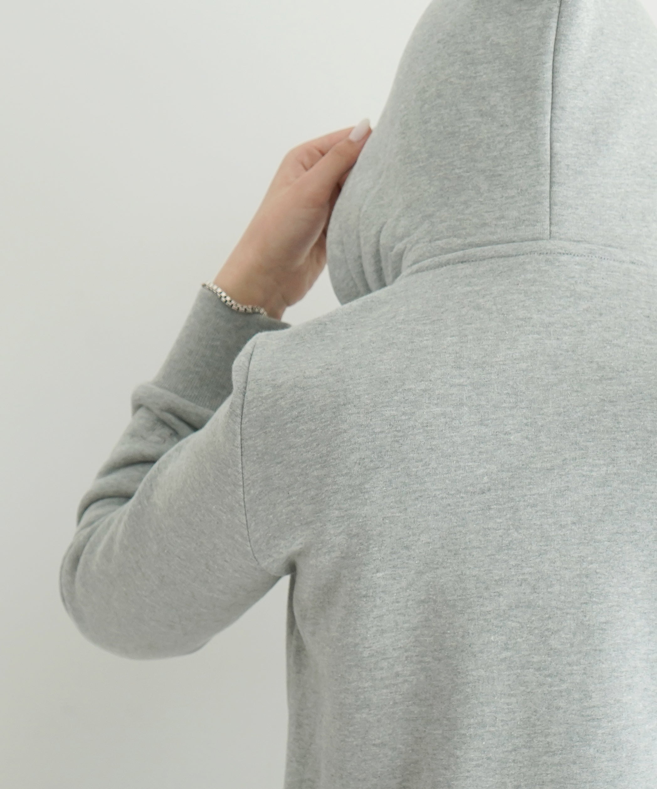 FAX COPY EXPRESS Tight fleece-lined Hoodie "GREY"