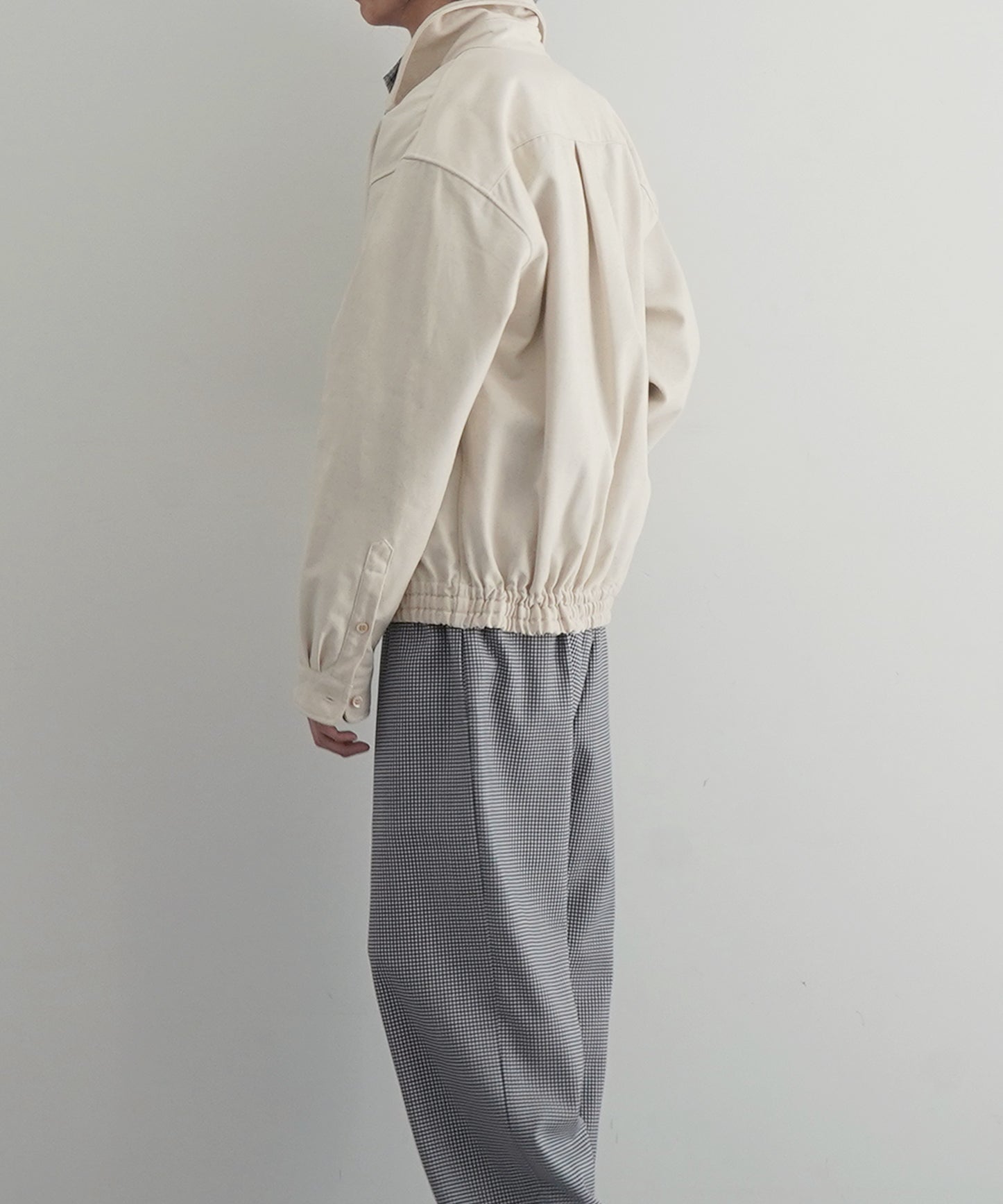 UNUSED Us2541 Duck button down shirt "NATURAL"