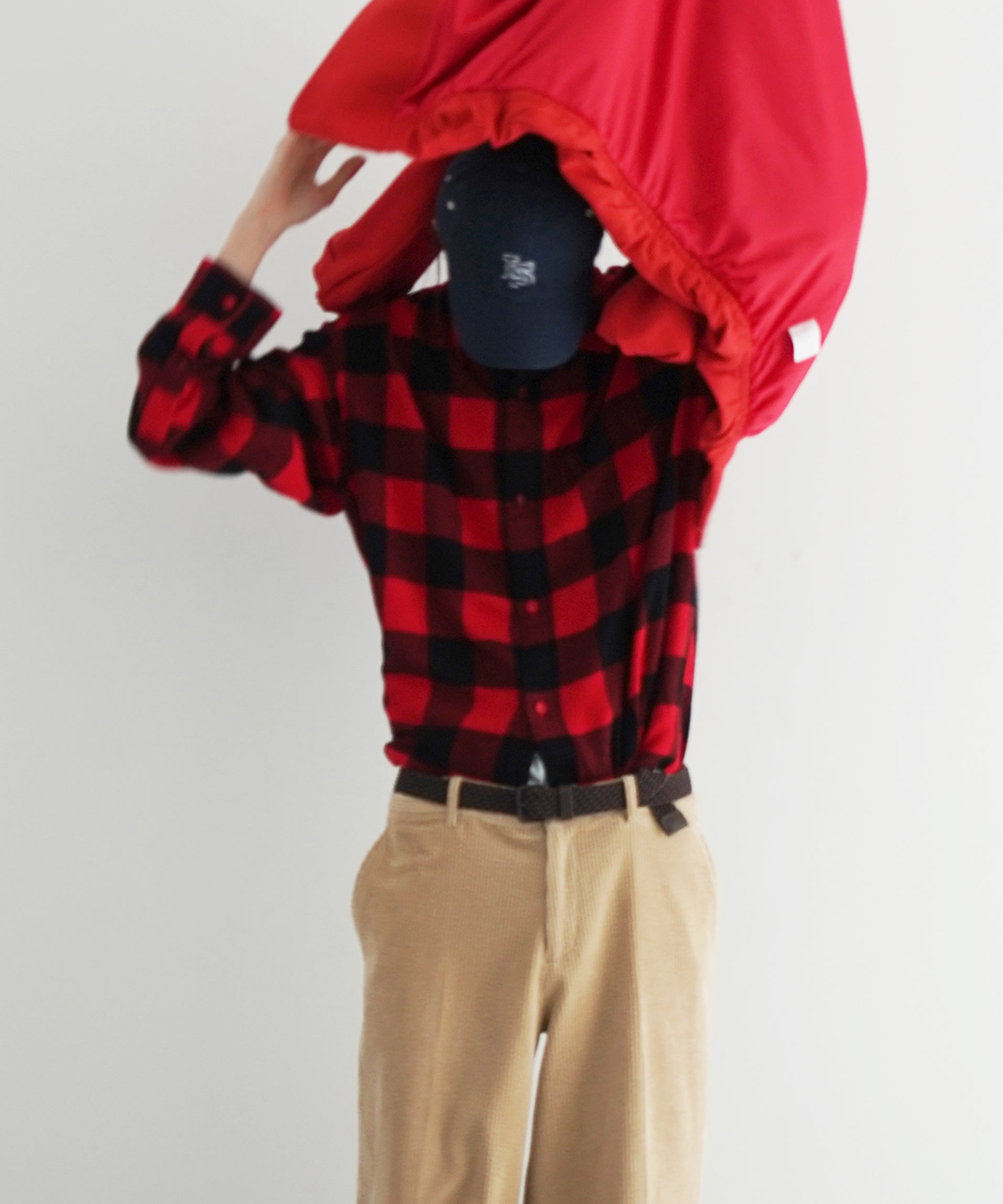 KAIKO Flannel check shirt "RED"