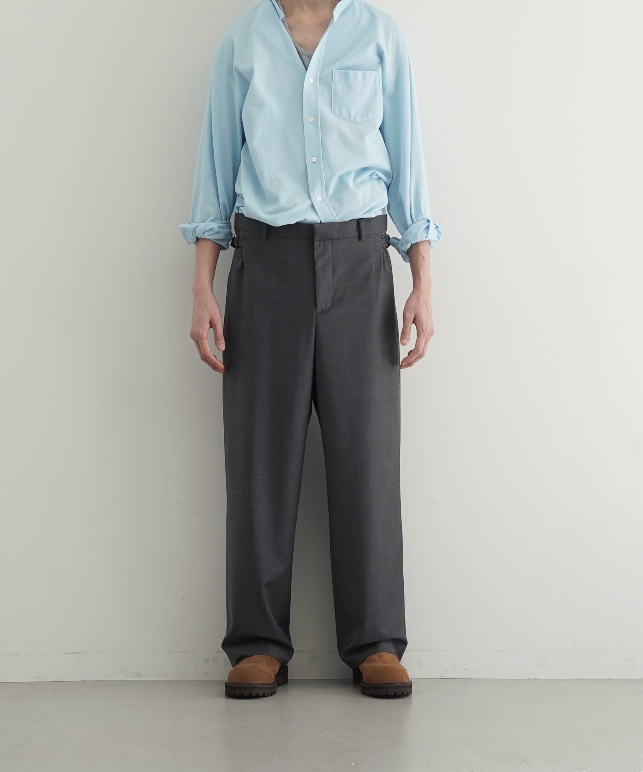 DIGAWEL Side adjuster pants "C.GRAY"