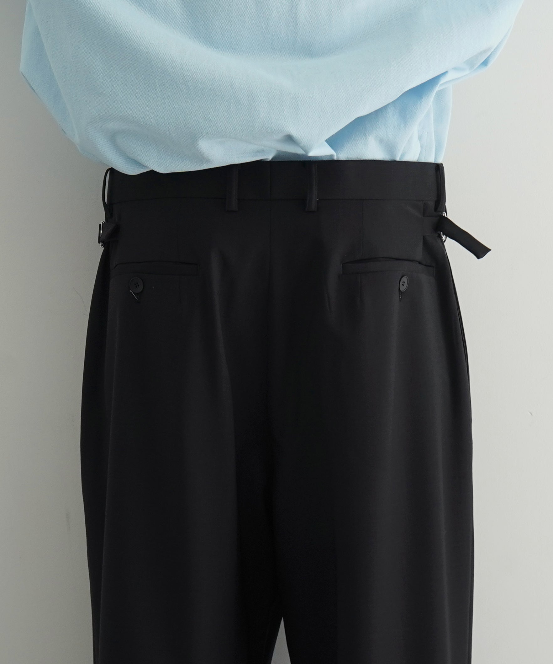 DIGAWEL Side adjuster pants "BLACK"