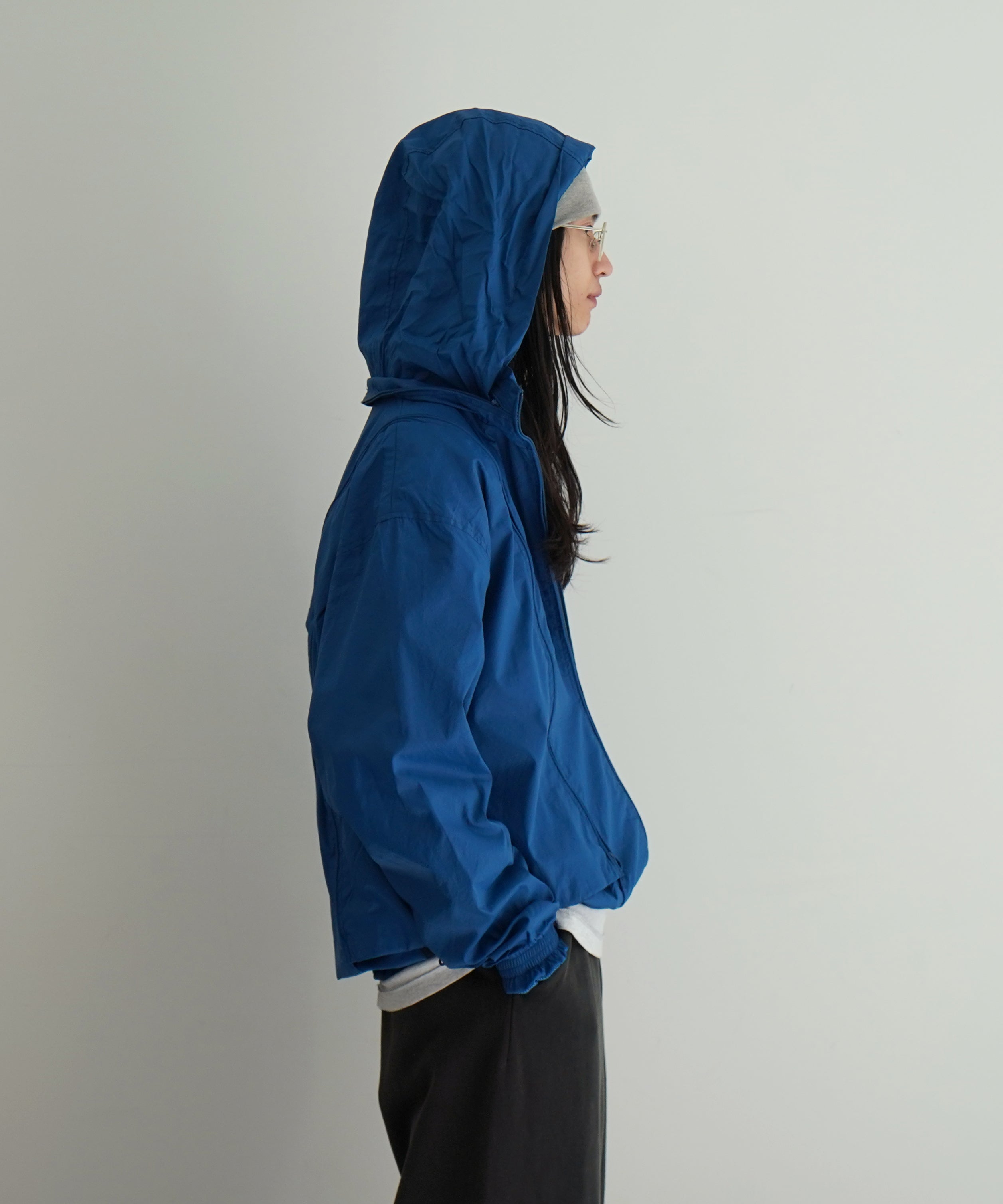 PHINGERIN Noren nylon ripstop jacket "B:BLUE"