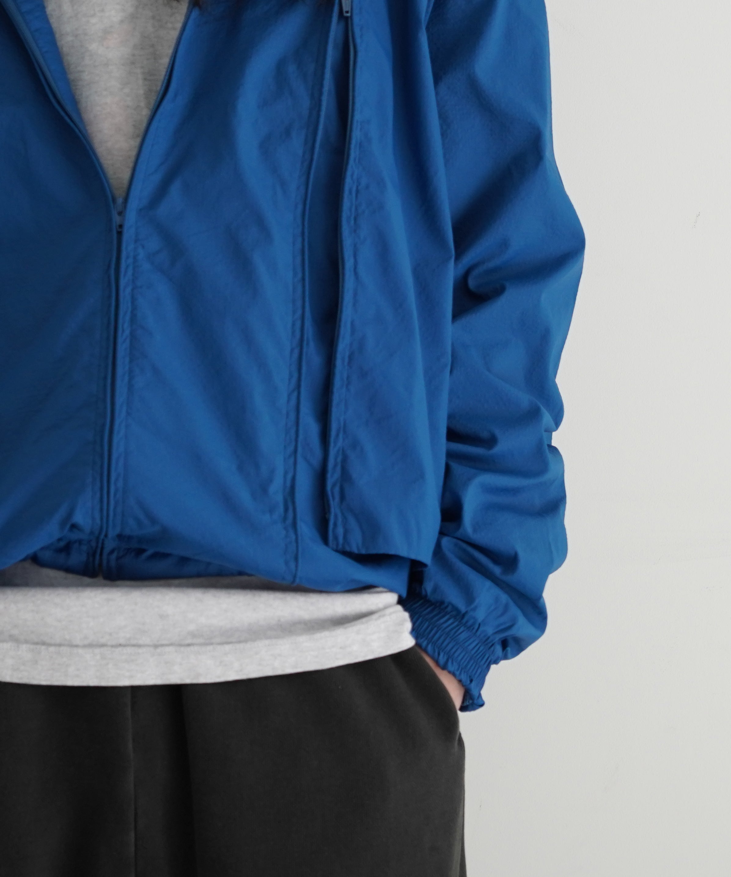 PHINGERIN Noren nylon ripstop jacket "B:BLUE"