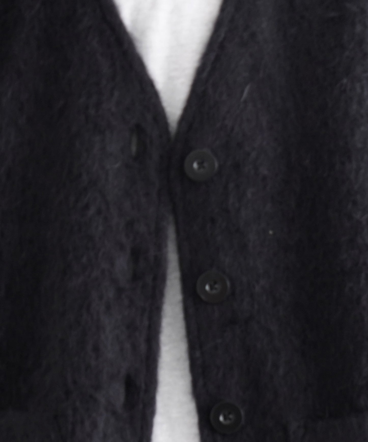 OUR LEGACY Cardigan "BLACK MOHAIR"