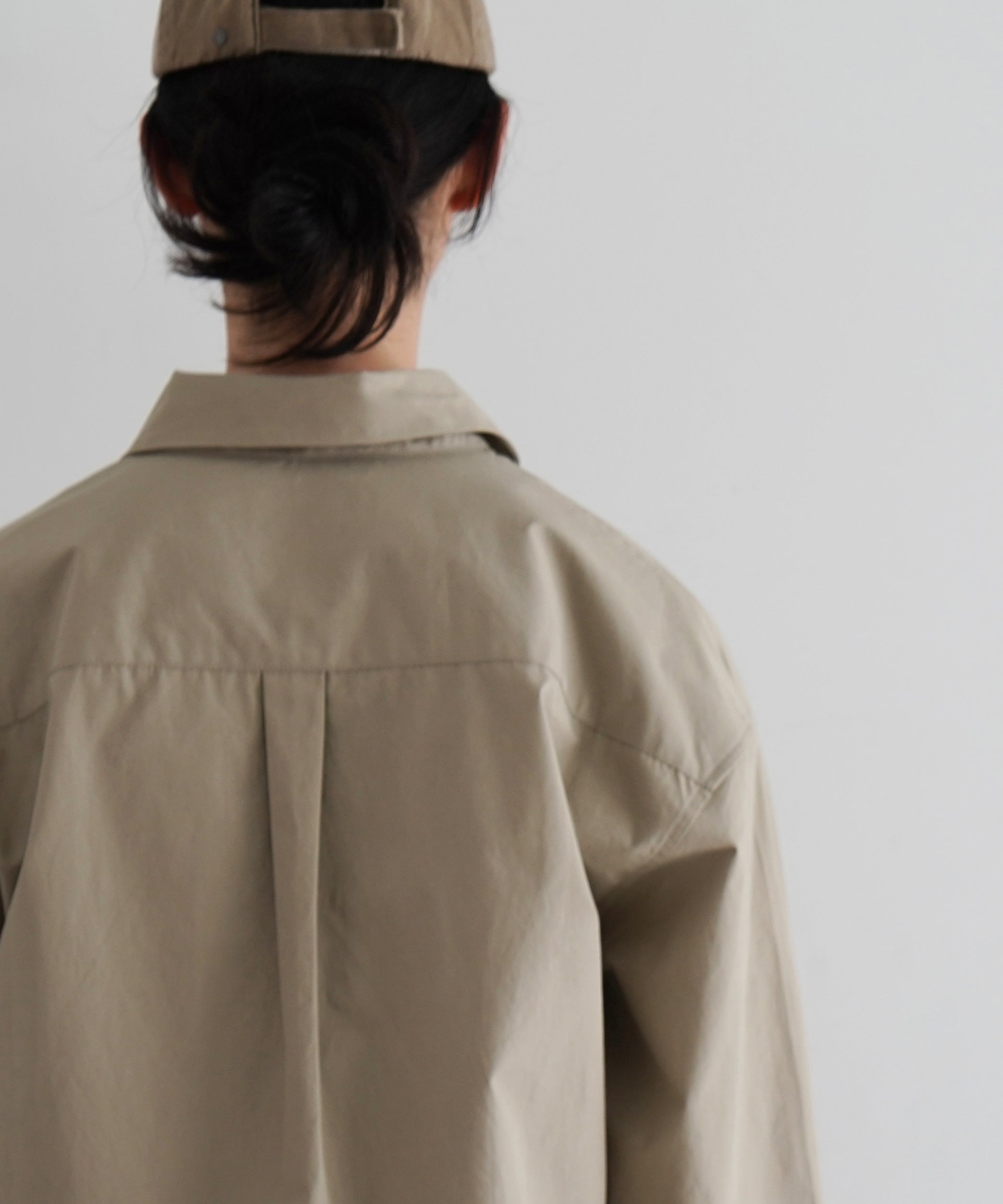 FAX COPY EXPRESS Safari button-up shirt "KHAKI" M