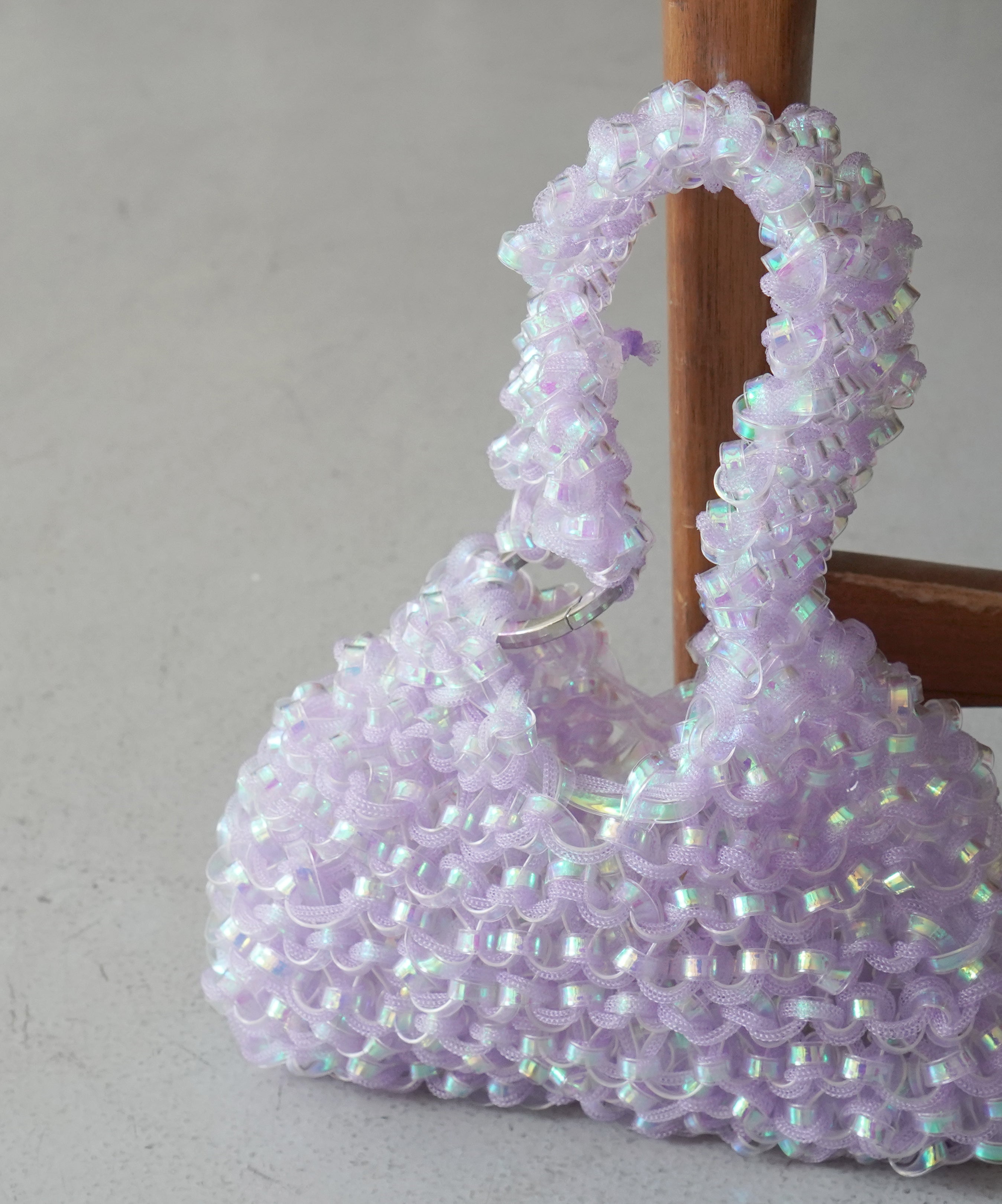 PROTCOL 'Grumo' tapeyarn hand bag "PURPLE"