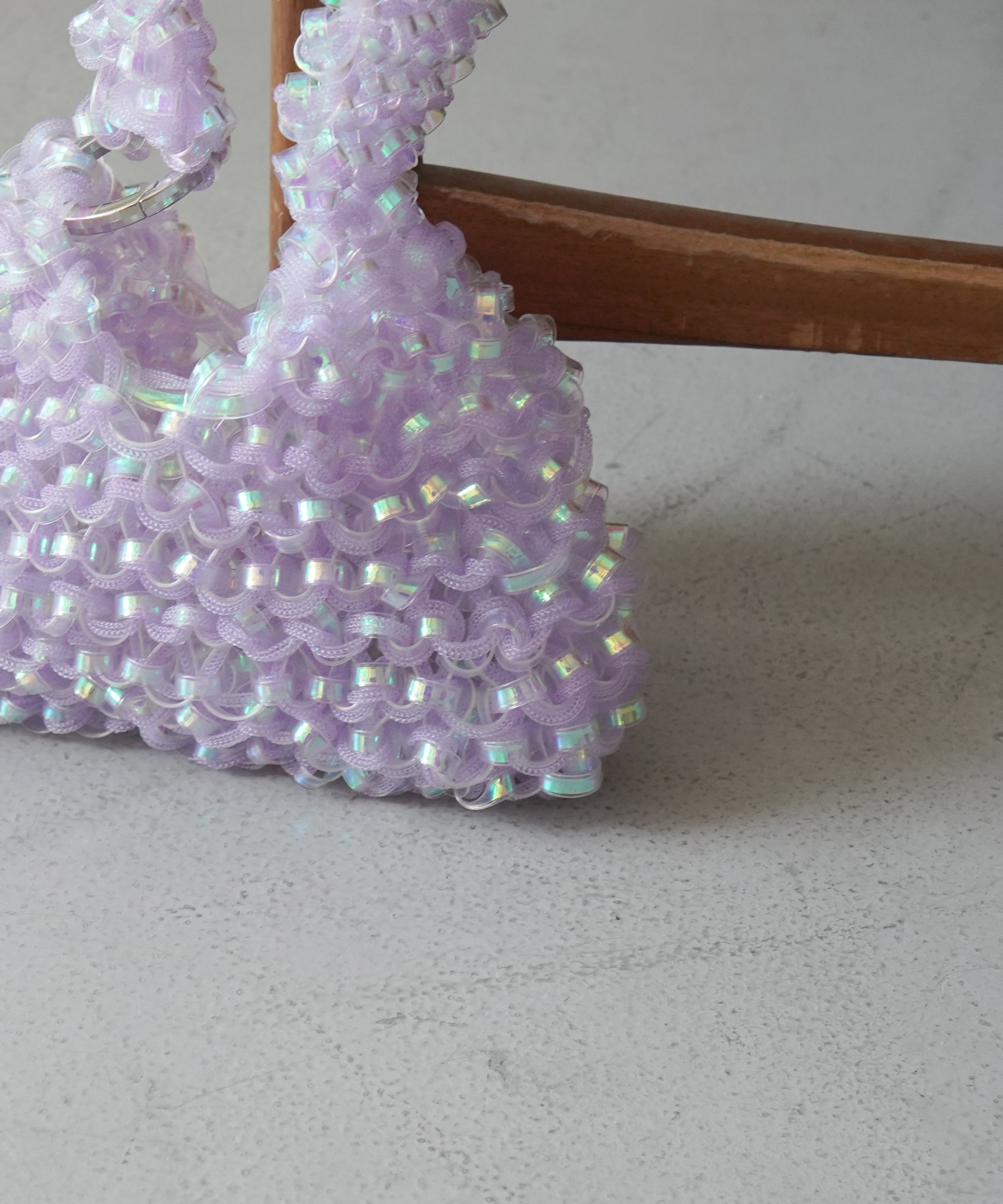 PROTCOL 'Grumo' tapeyarn hand bag "PURPLE"
