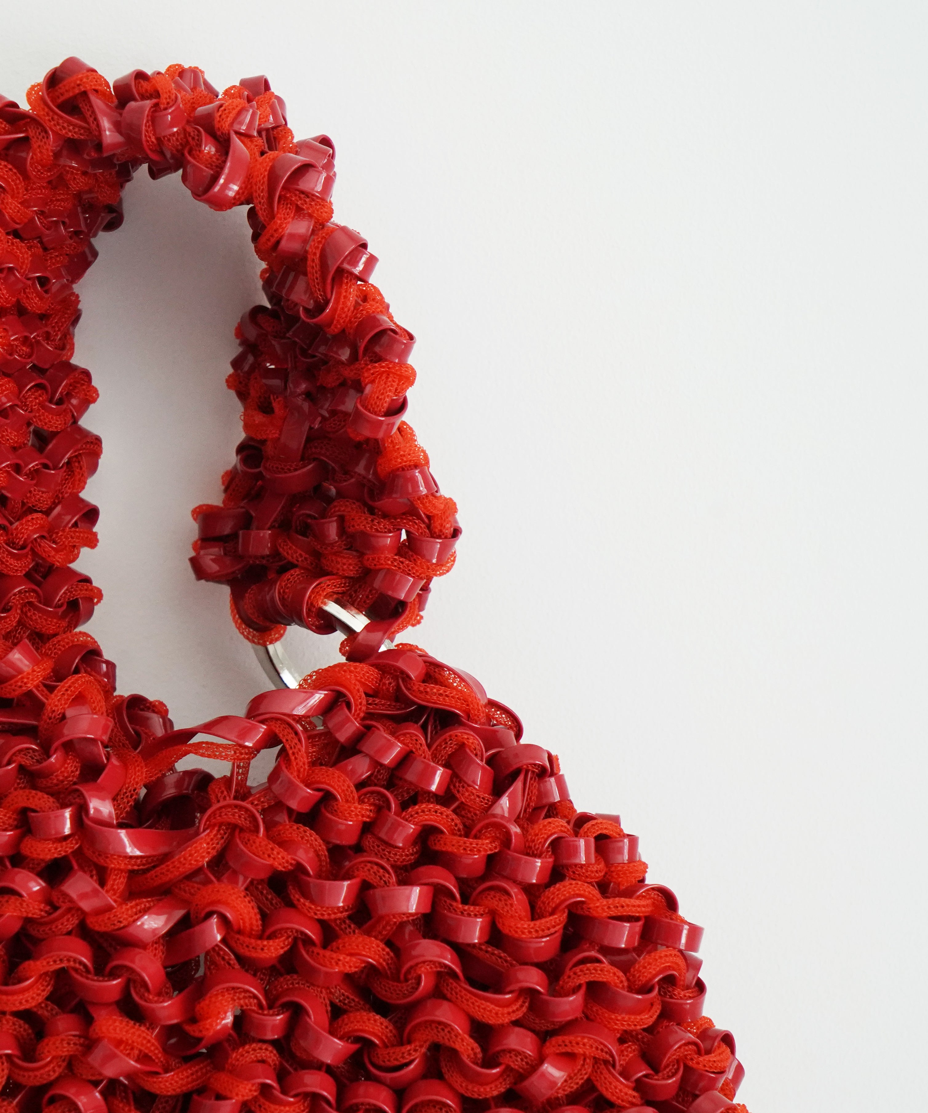 PROTCOL 'Grumo' tapeyarn hand bag "RED"