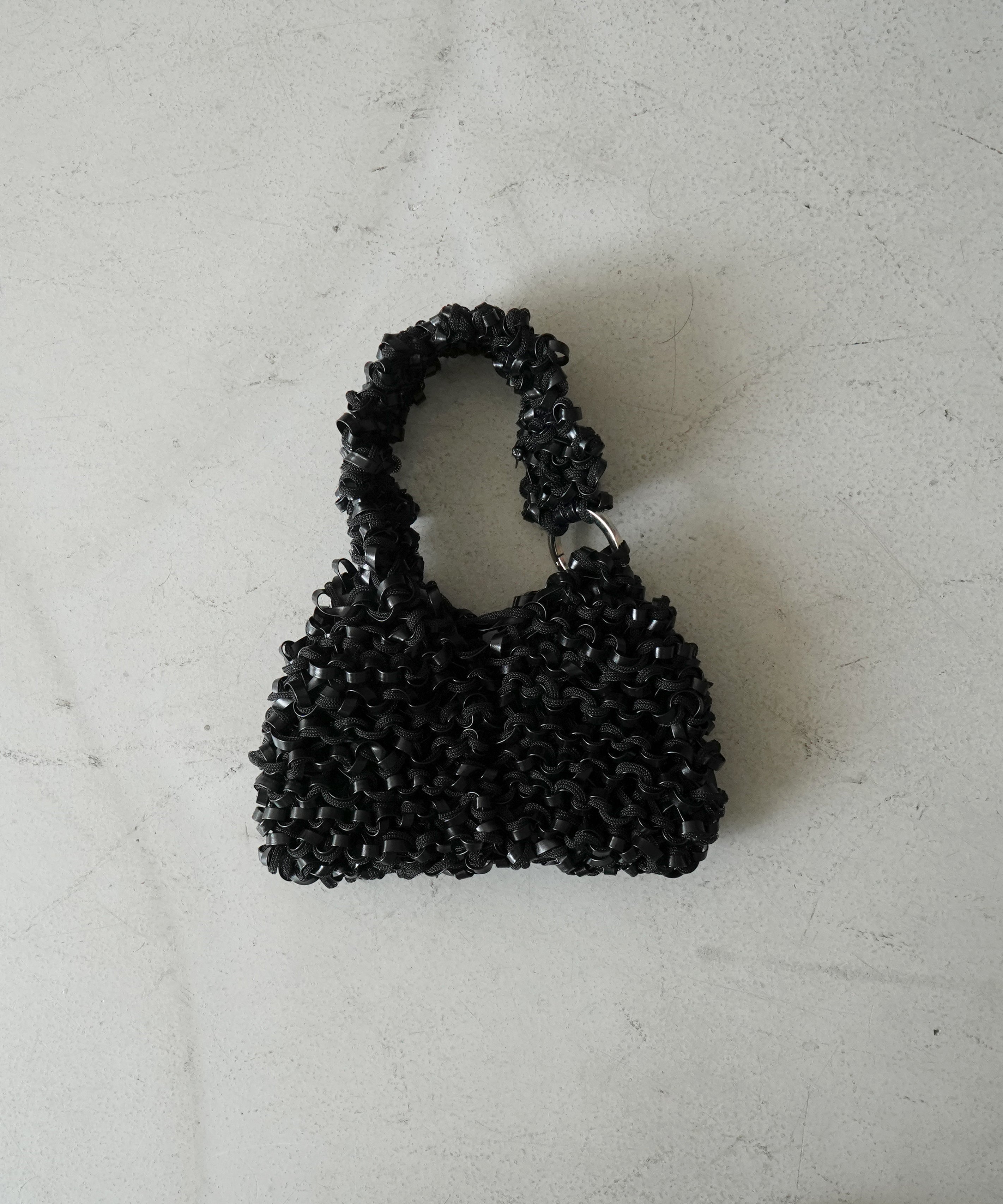 PROTCOL 'Grumo' tapeyarn hand bag "SILVER"