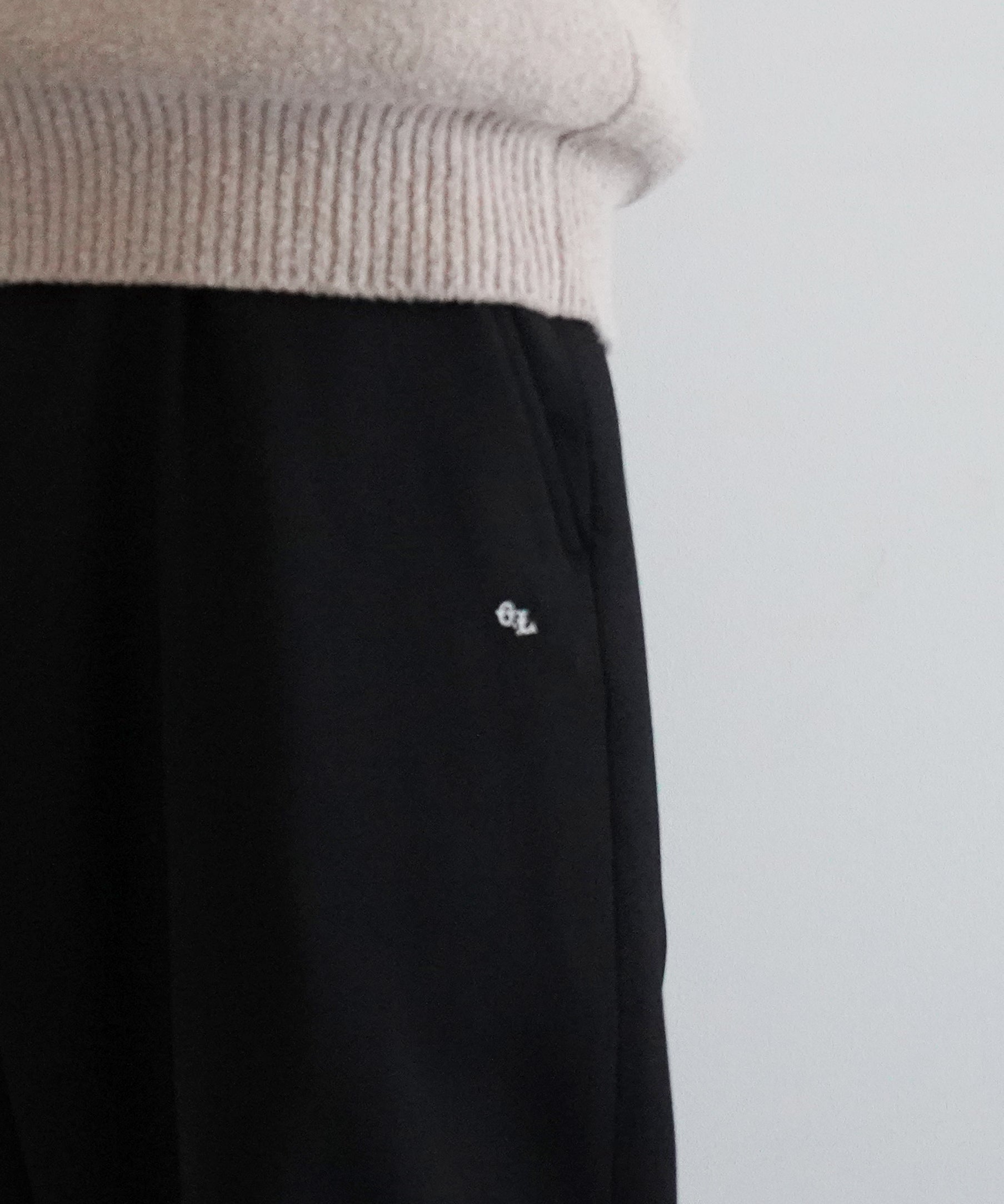 OUR LEGACY Borrowed chino "BLACK PANAMA WOOL"