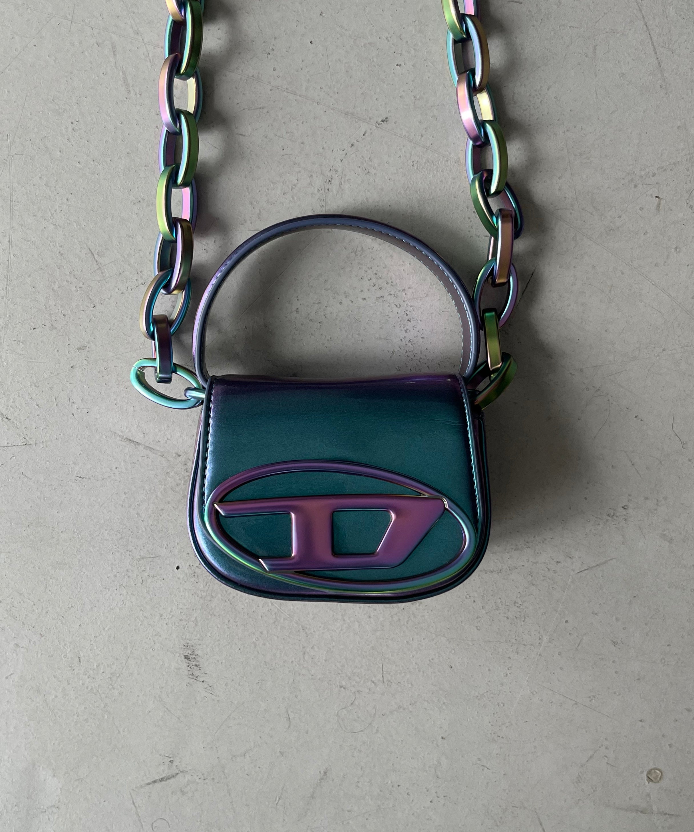 DIESEL 1dr xs - iconic iridescent minibag "T6287"