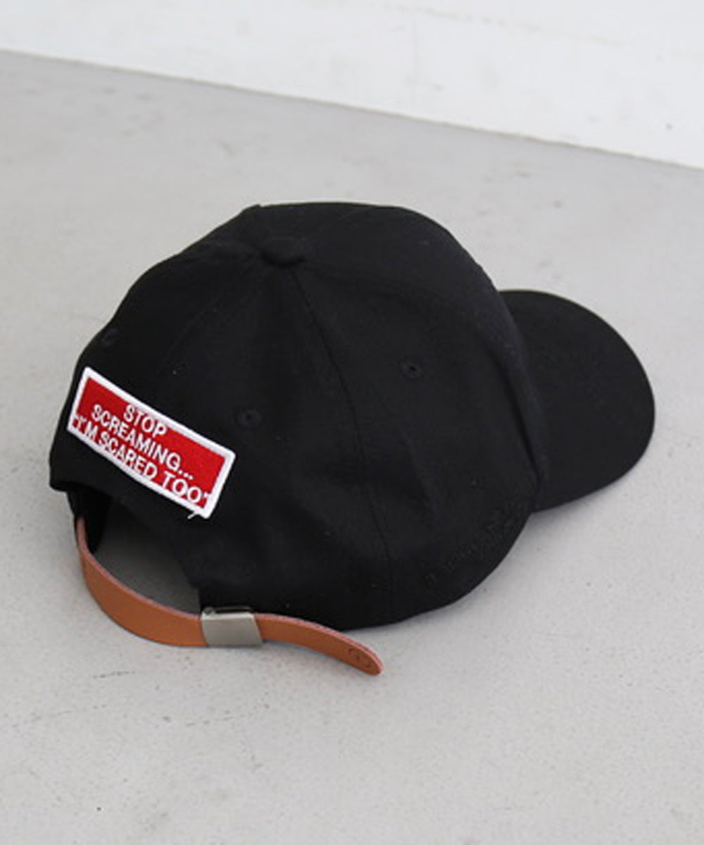 FAF(FAKE AS FLOWERS) 6 panel cap "BLACK"