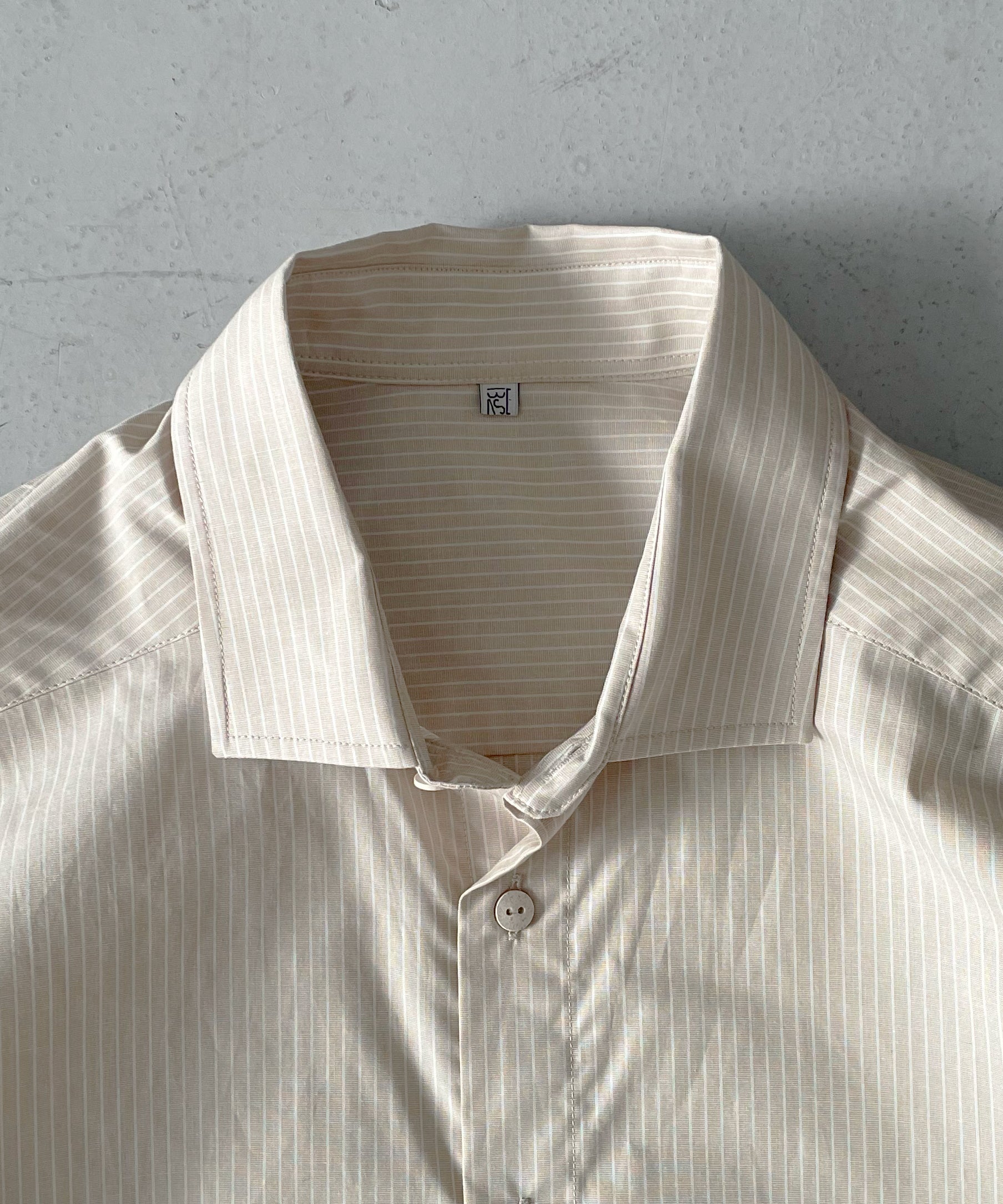 Baserange Claude shirt "BROWNSTRIPE"