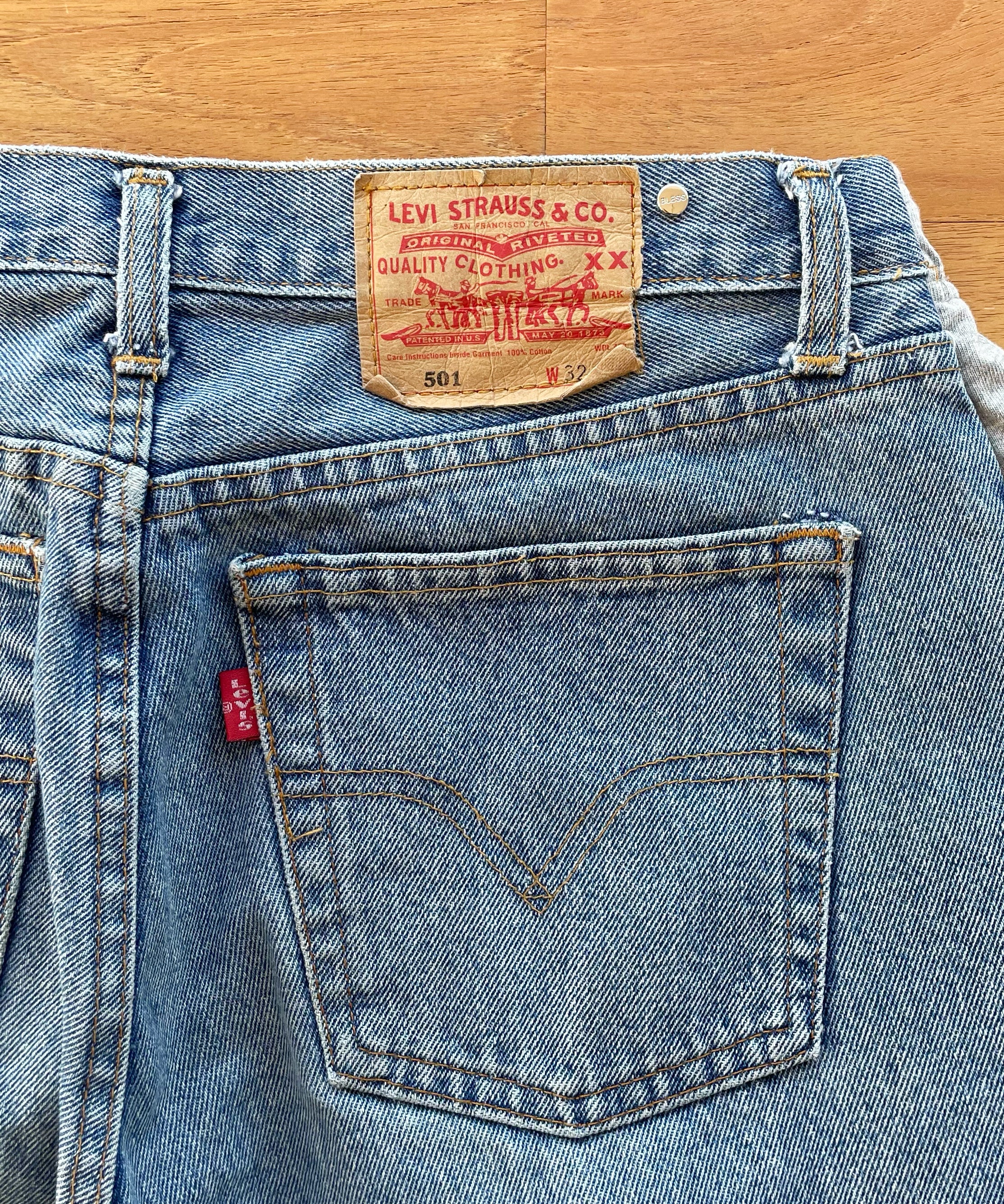 BLESS Over joggingshorts a "LIGHTGREY/DENIMBLUE"