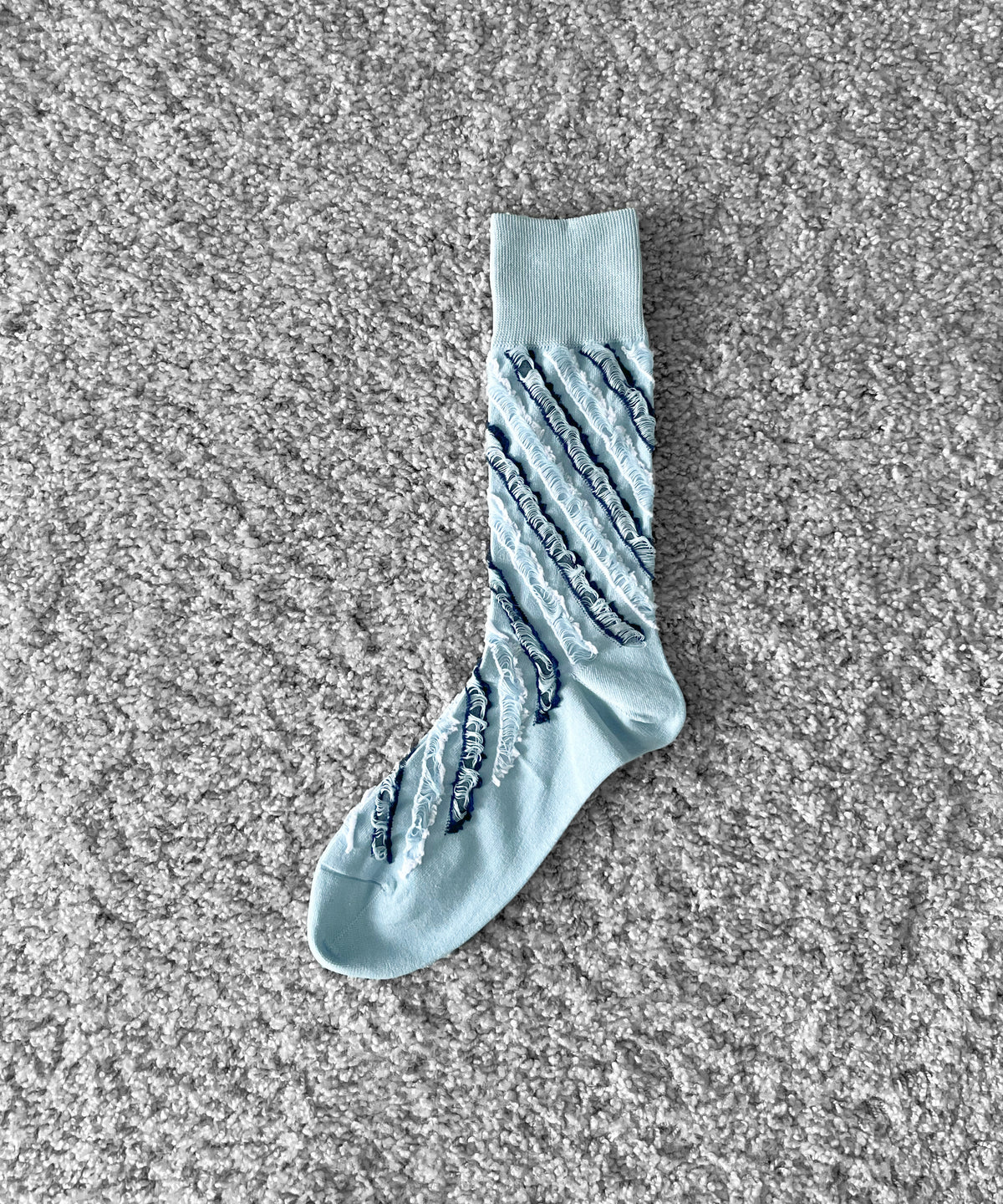 KAIKO 裏 Regimental sox "S.BLUE×N.BLUE×O.WHITE"