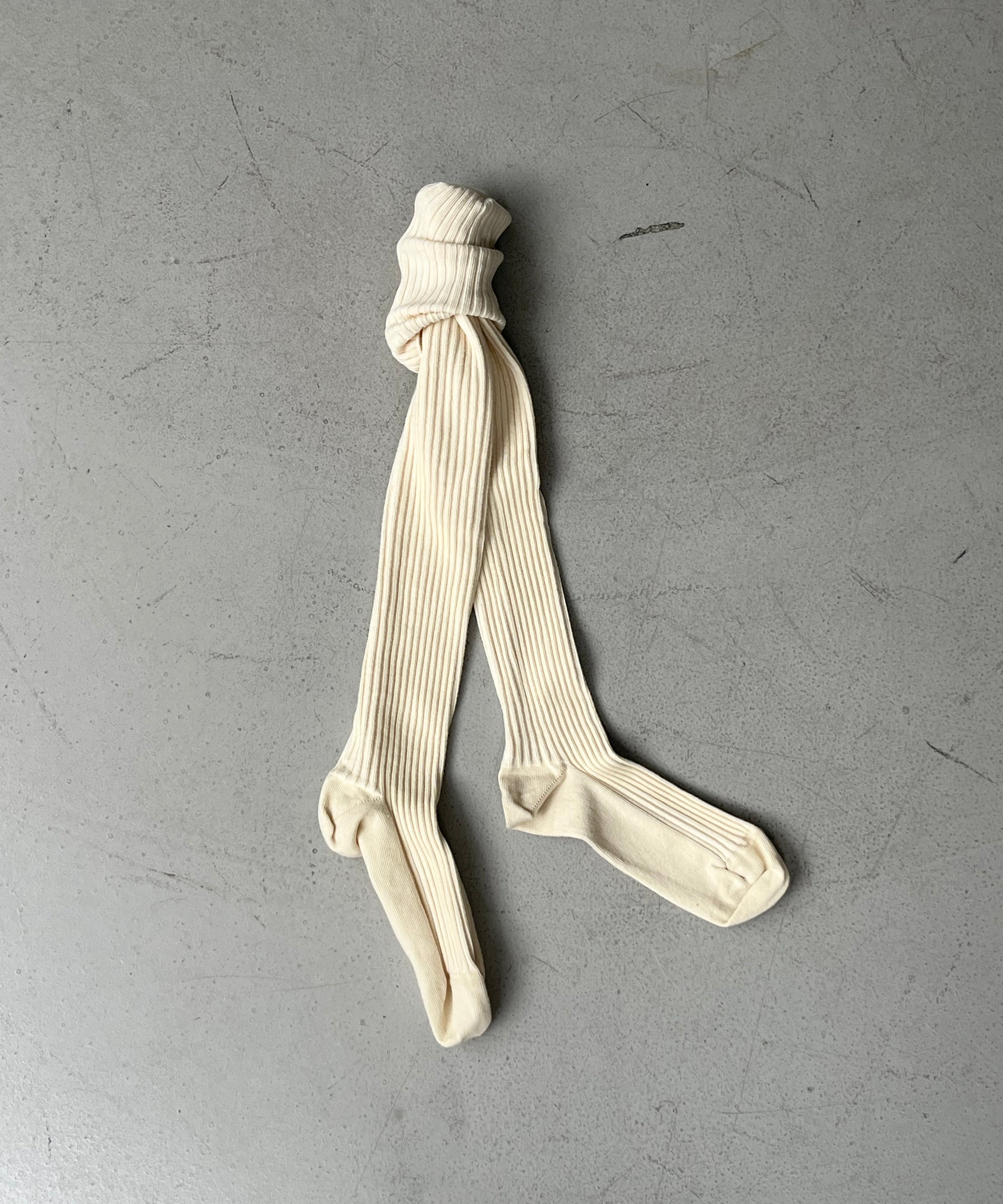 Baserange Overknee socks "GREY BROWN MELANGE"