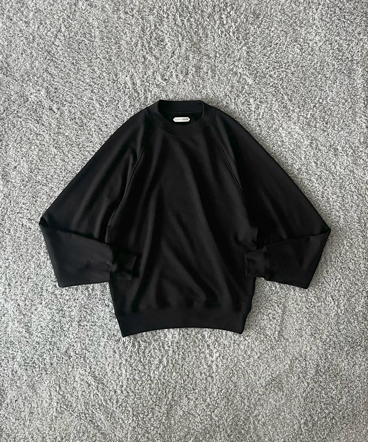OLD FOLK HOUSE Washable wool sweatshirt "HEATHER GRAY"