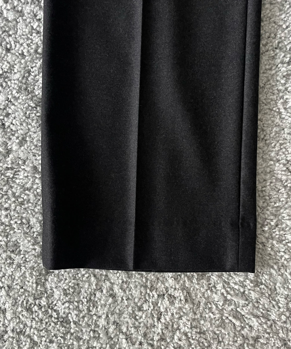 AURALEE Wool fulling flannel one-tuck slacks “TOP CHARCOAL”