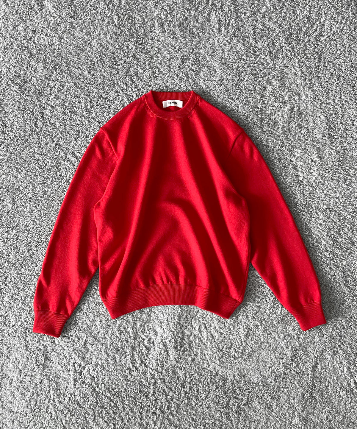 DIGAWEL Extrafine merino wool sweater "RED"
