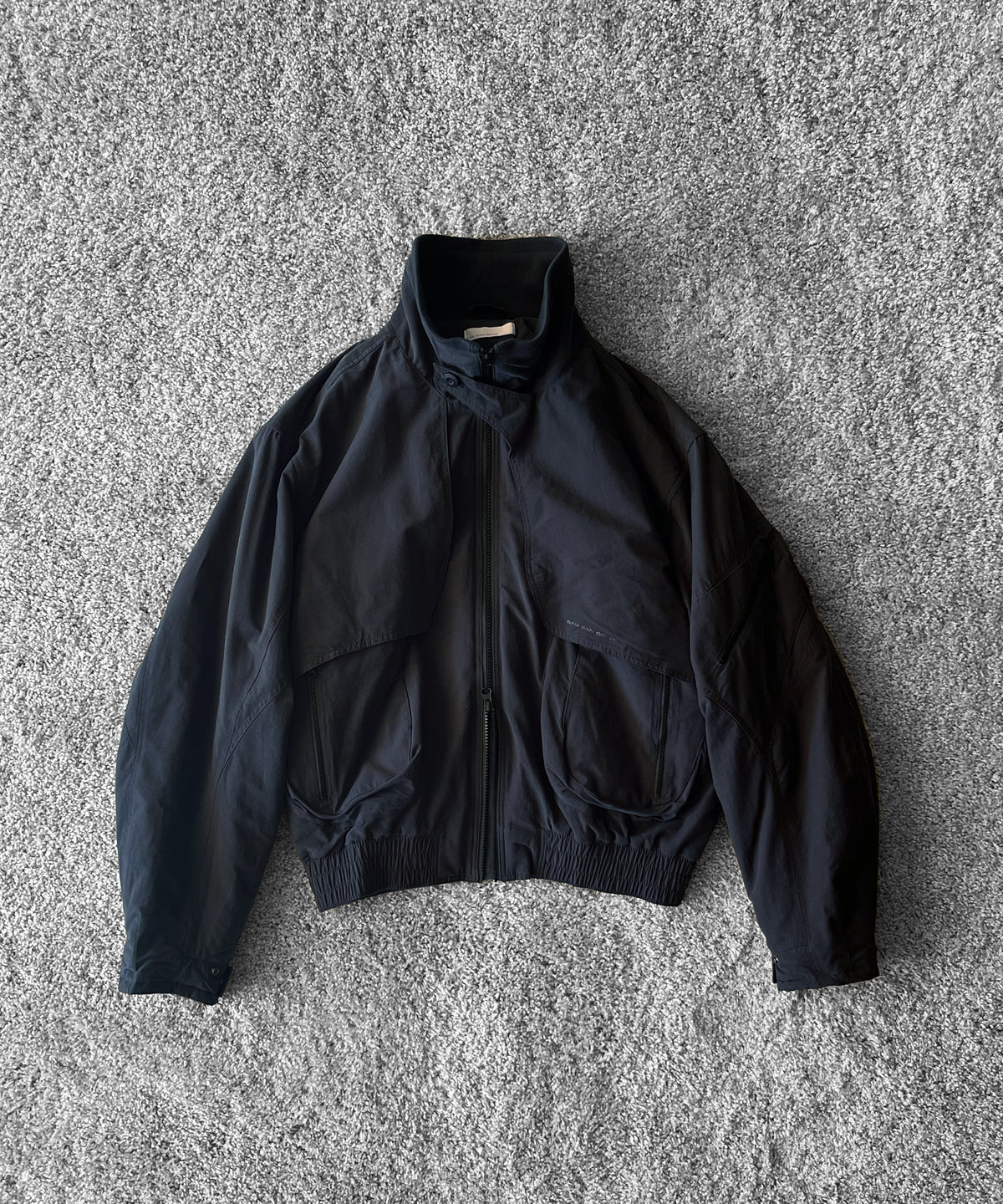 SAN SAN GEAR Bomber jacket “WASHED NAVY”