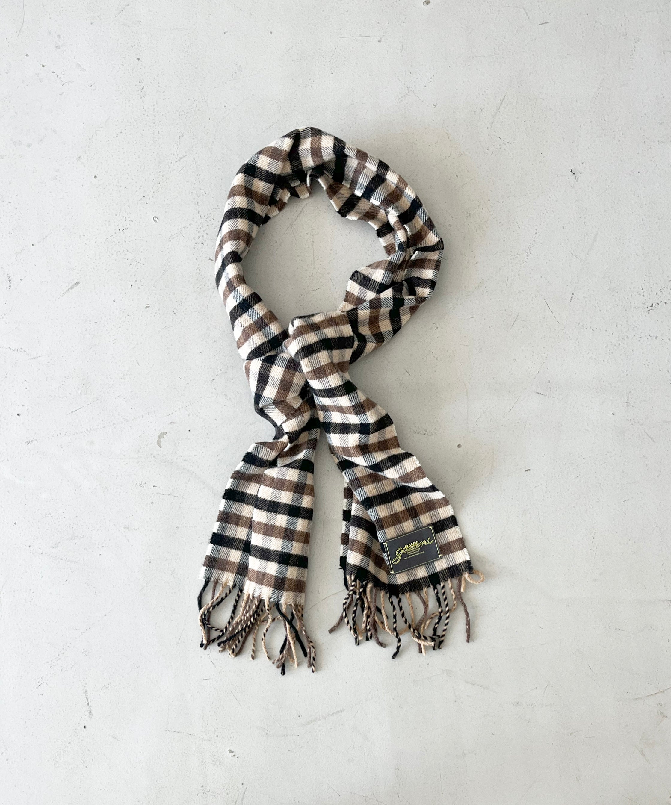 GANNI Graphic wool scarf "CHICORYCOF"