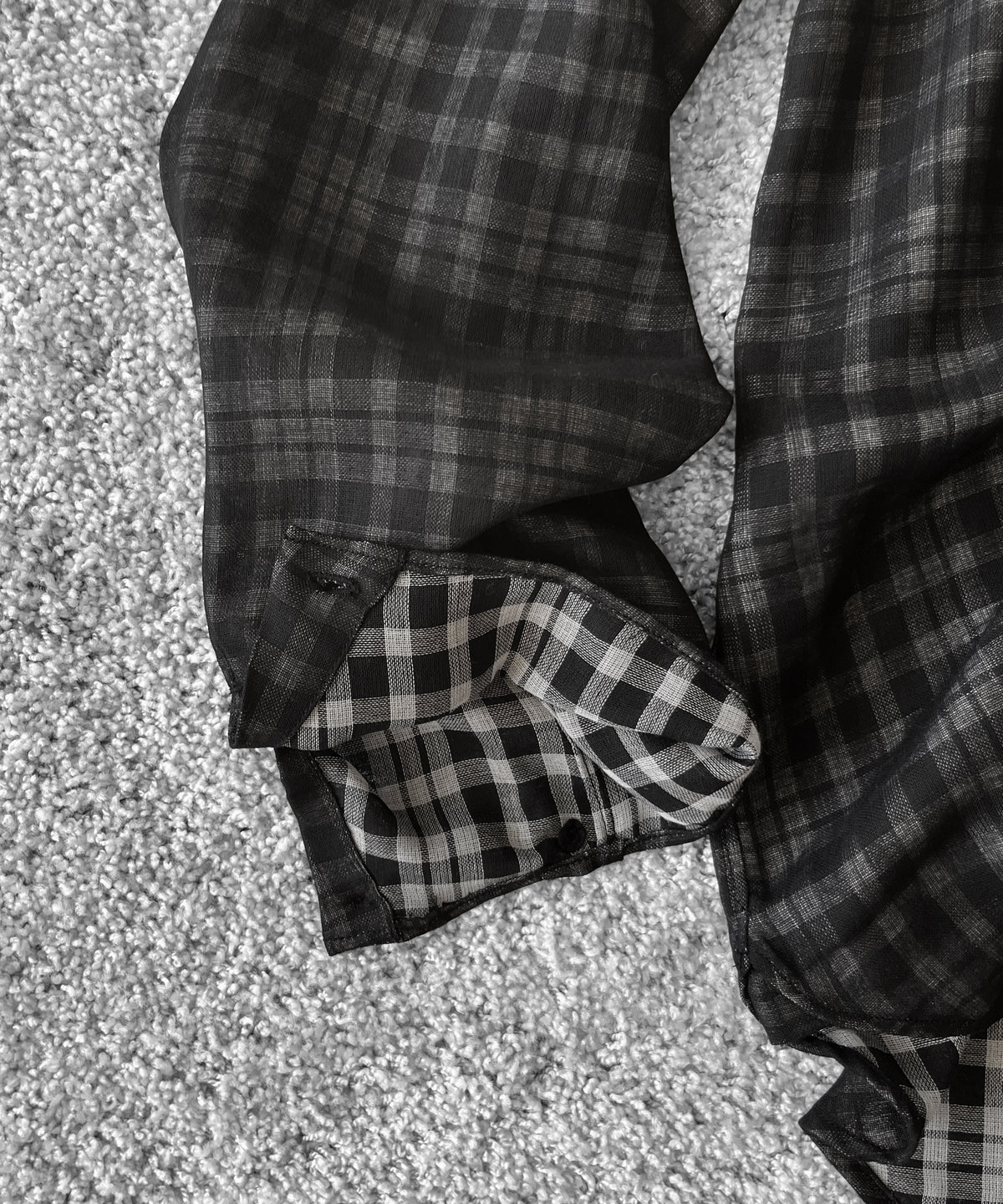 saby Lapel shirt -bishu japan wool plaid fab- "BLOCK CHECK"