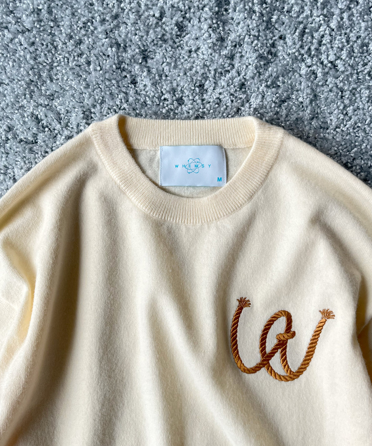 Whimsy 26Autumn marine sweater “IVORY”