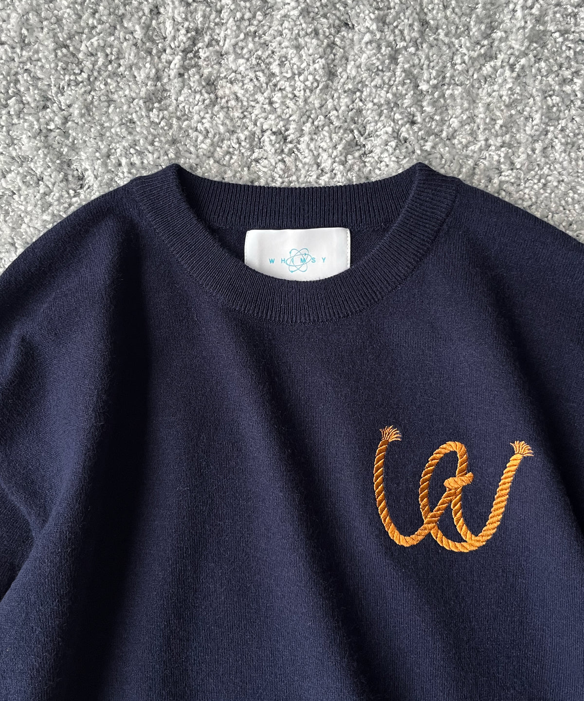 Whimsy 26Autumn marine sweater “NAVY"