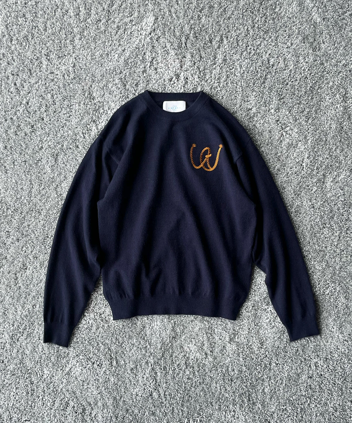 Whimsy 26Autumn marine sweater “NAVY"