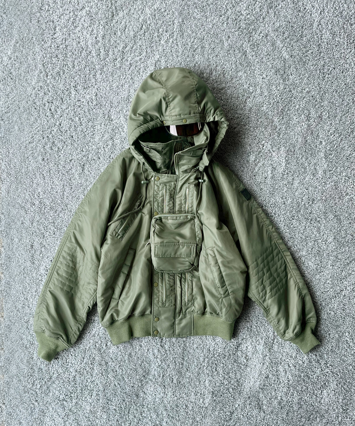PHINGERIN Visor lift flight jacket “A:OLIVE"