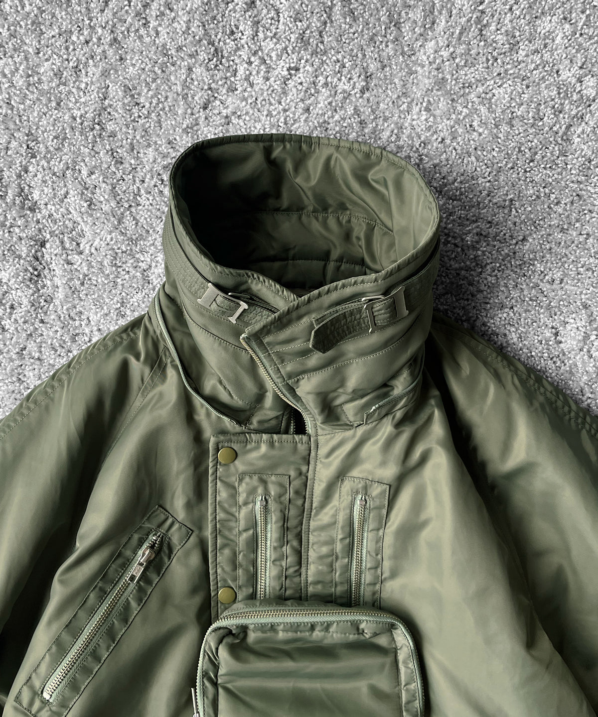PHINGERIN Visor lift flight jacket “A:OLIVE"