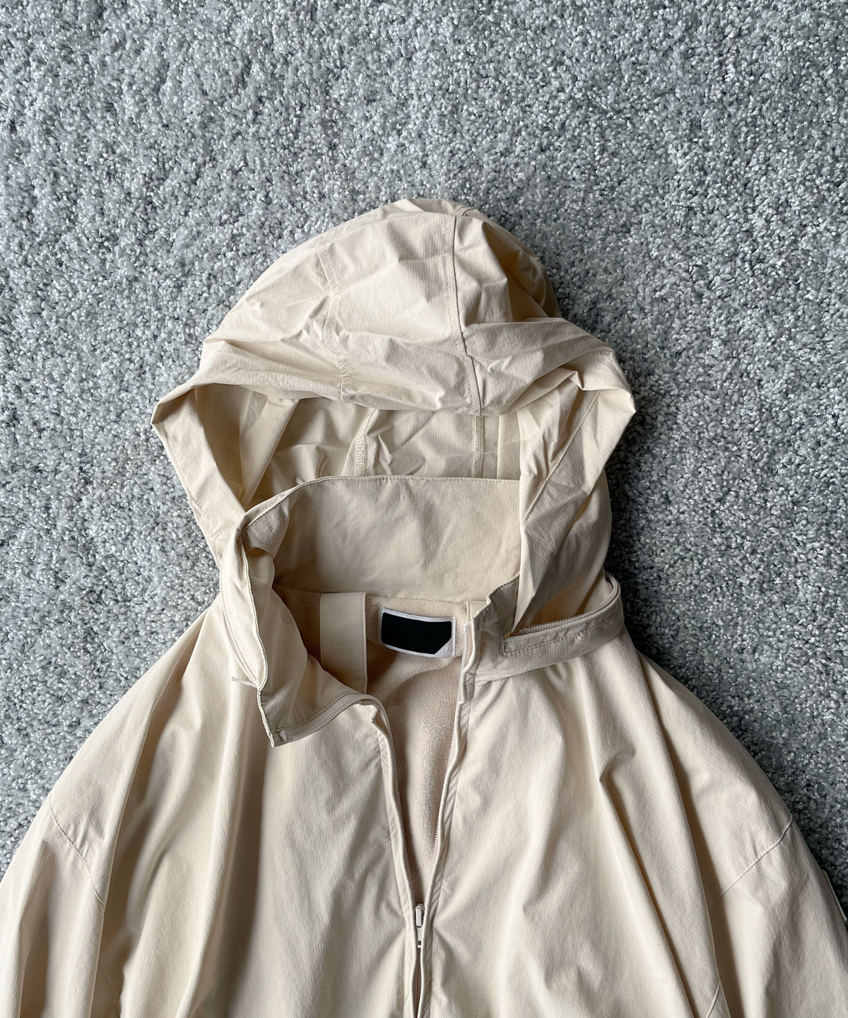 PHINGERIN Cushy fleece jacket “A:BEIGE”