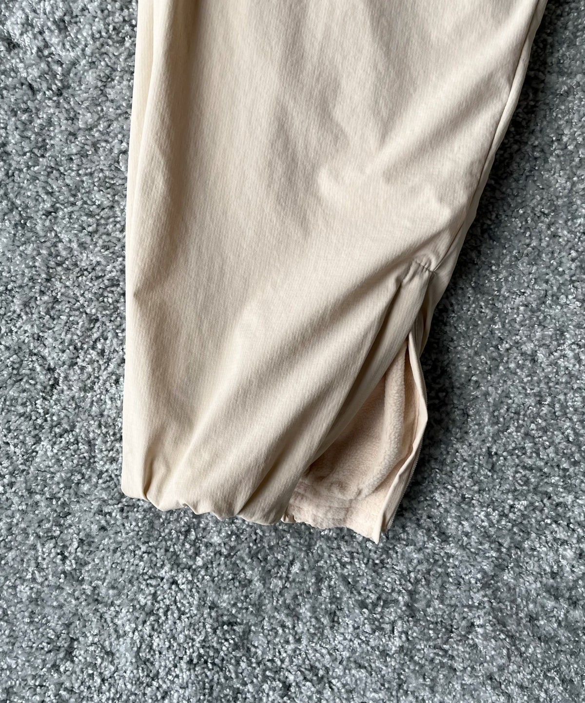 PHINGERIN Cushy fleece pants “A:LIGHT BEIGE”