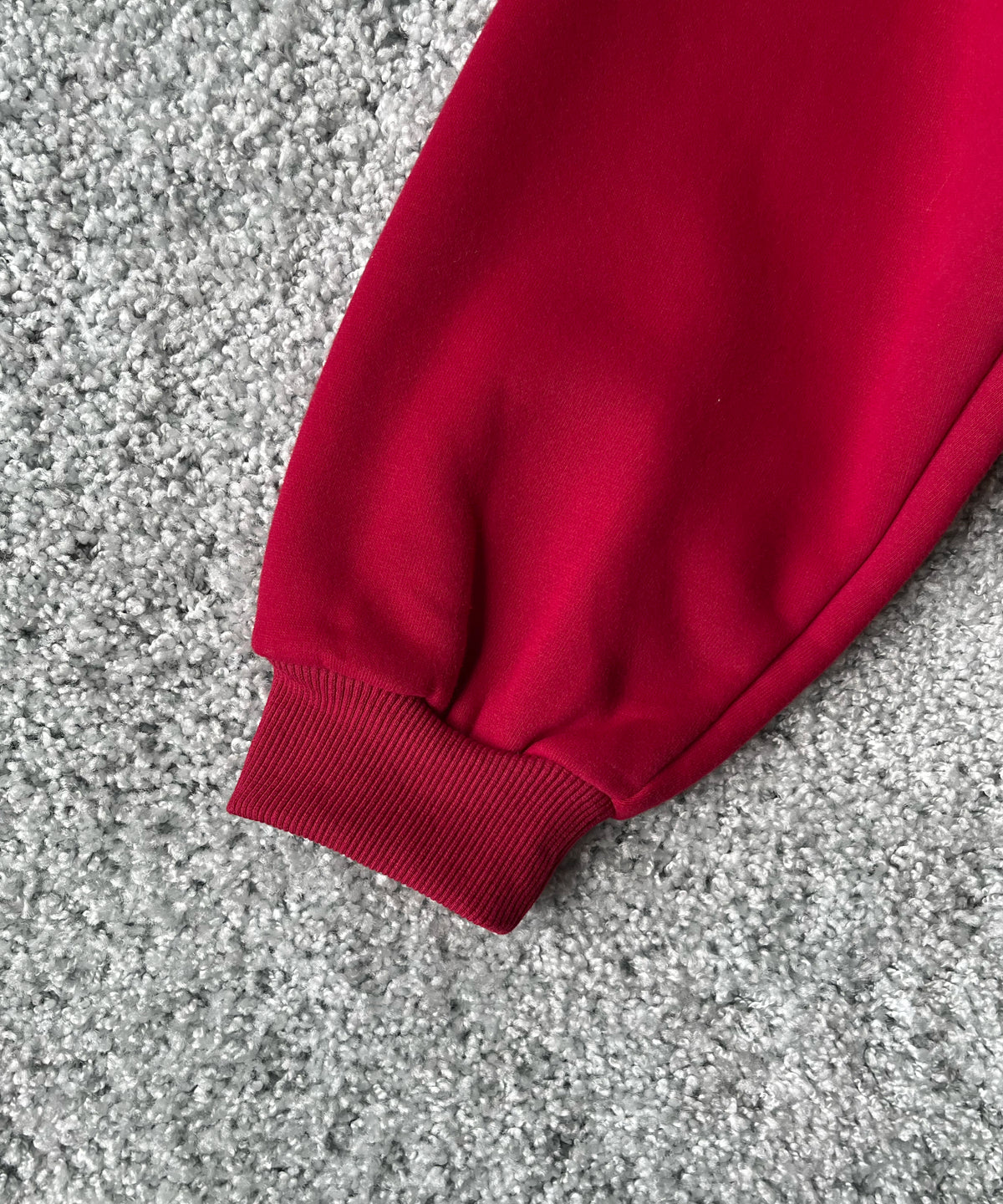 Evisen Skateboardsゑ Logo half zip sweat "RED"