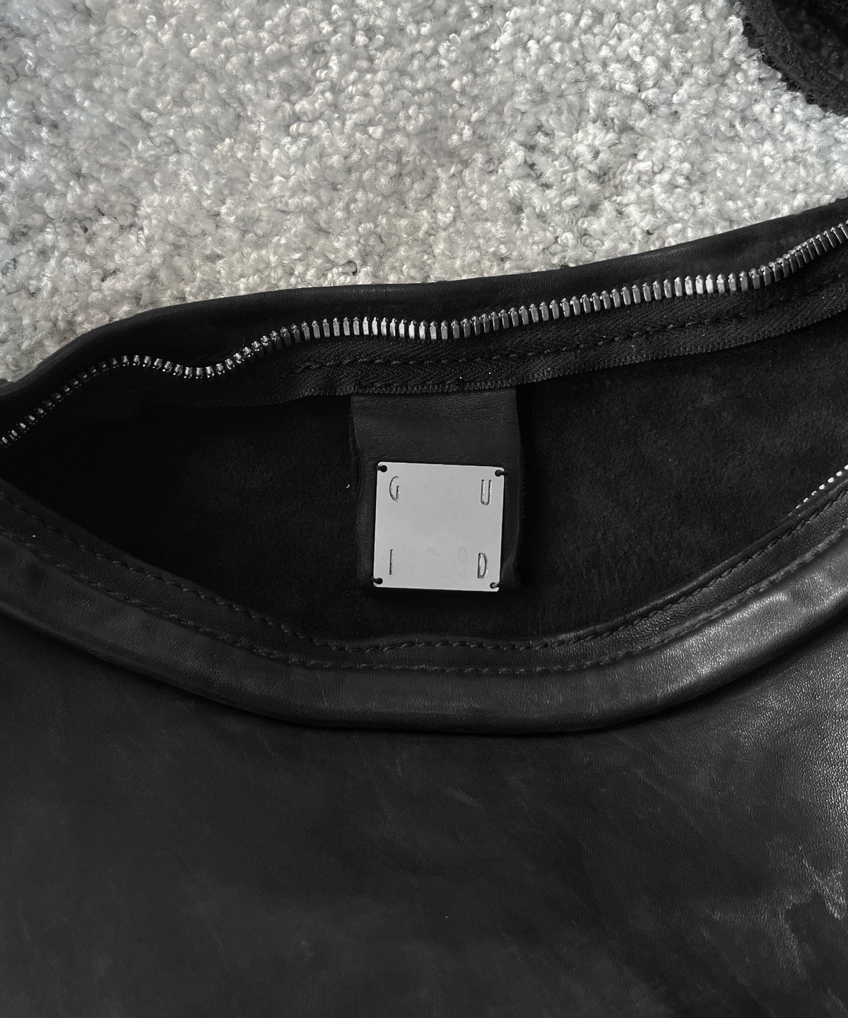 GUIDI Cross-body bag “BLACK”