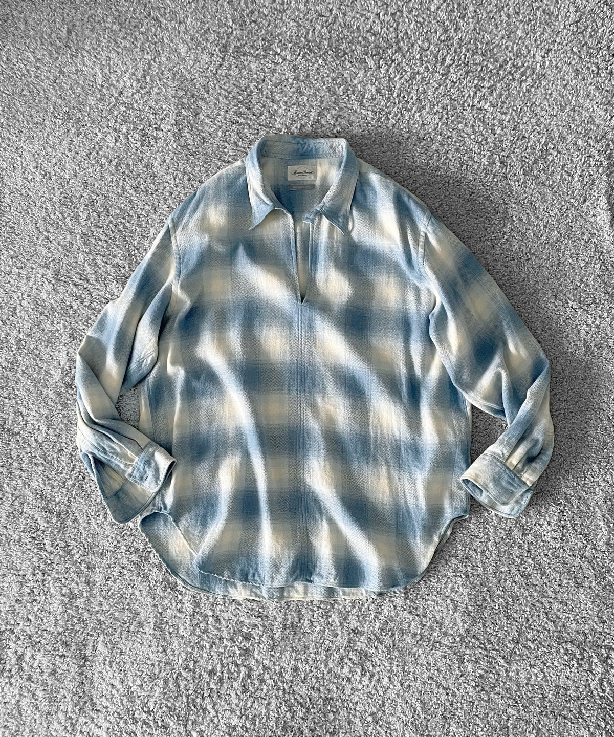 Marvine Pontiak Shirt Markers Skipper sh "BEIGE × BLACK GINGHAM”