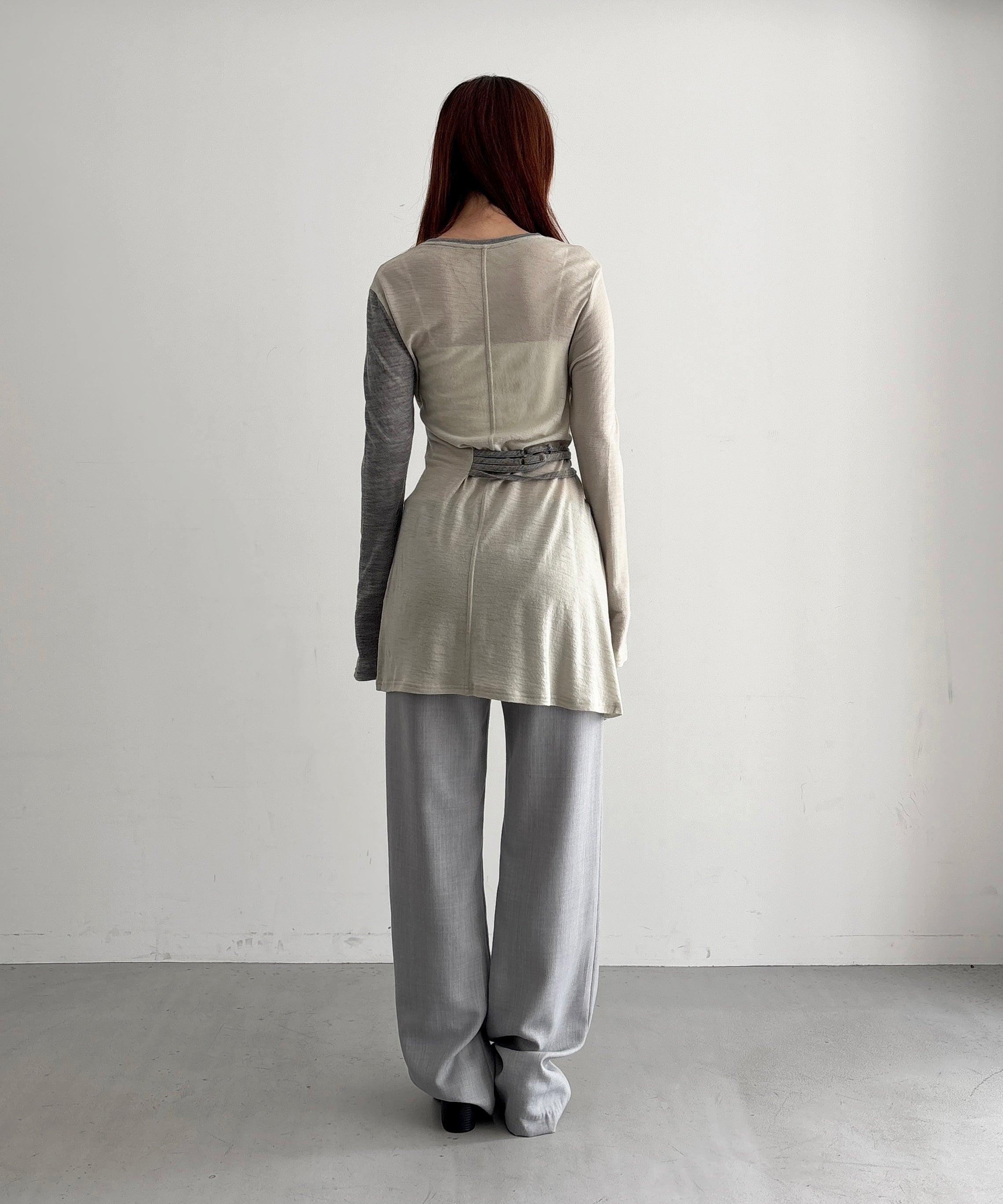 ULIKASANCTUS Lining dress "CHARCOAL"
