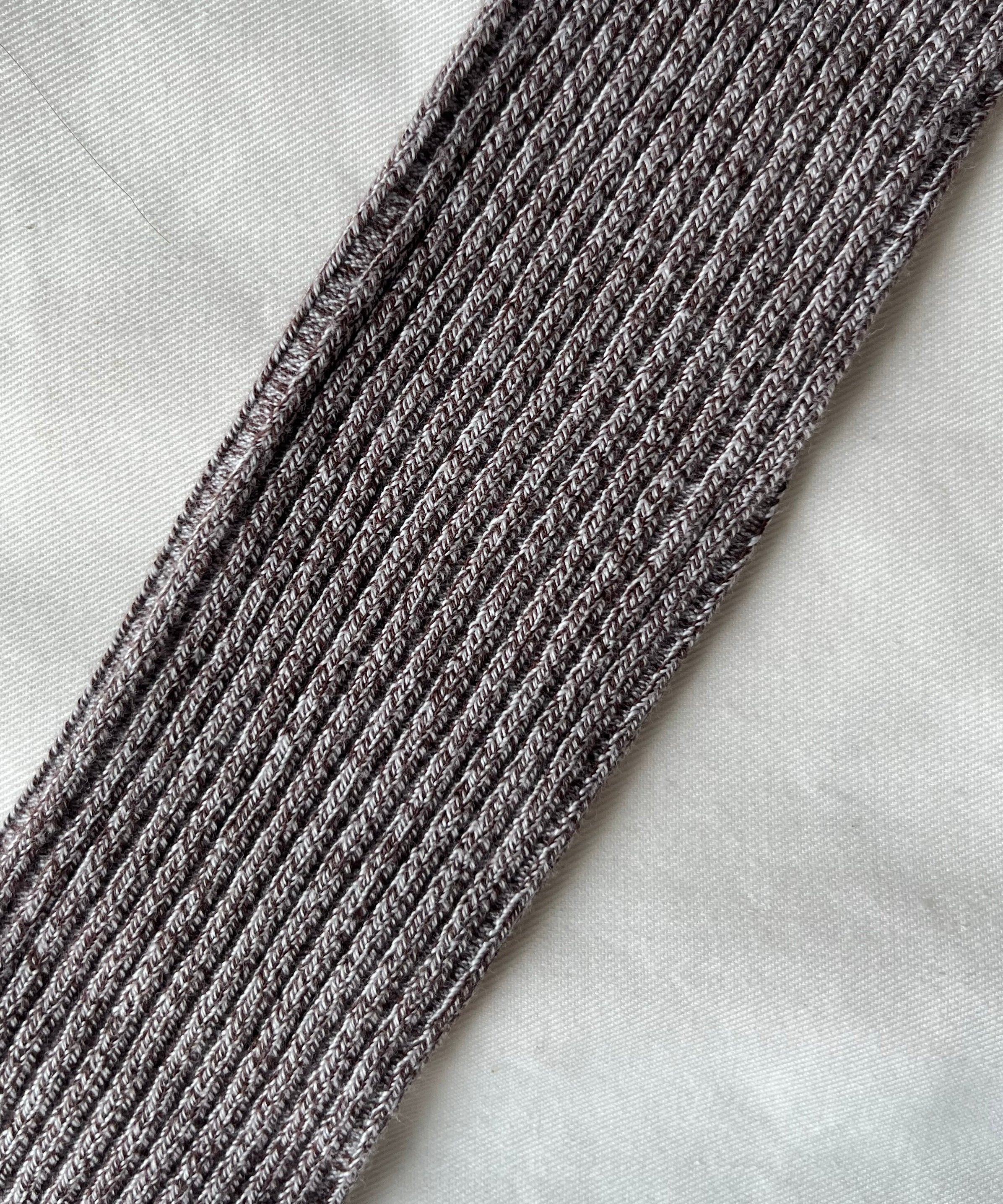 Baserange Overknee socks "GREY BROWN MELANGE"