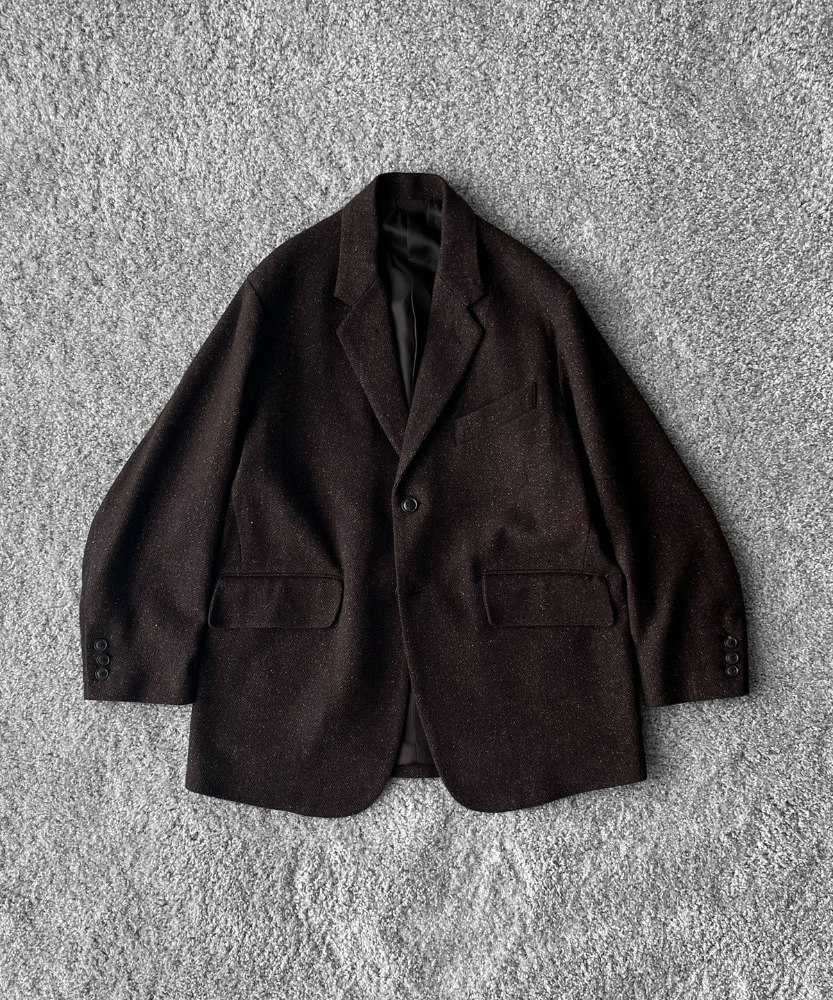 URU Silk napped tweed - over jacket "D.GRAY"
