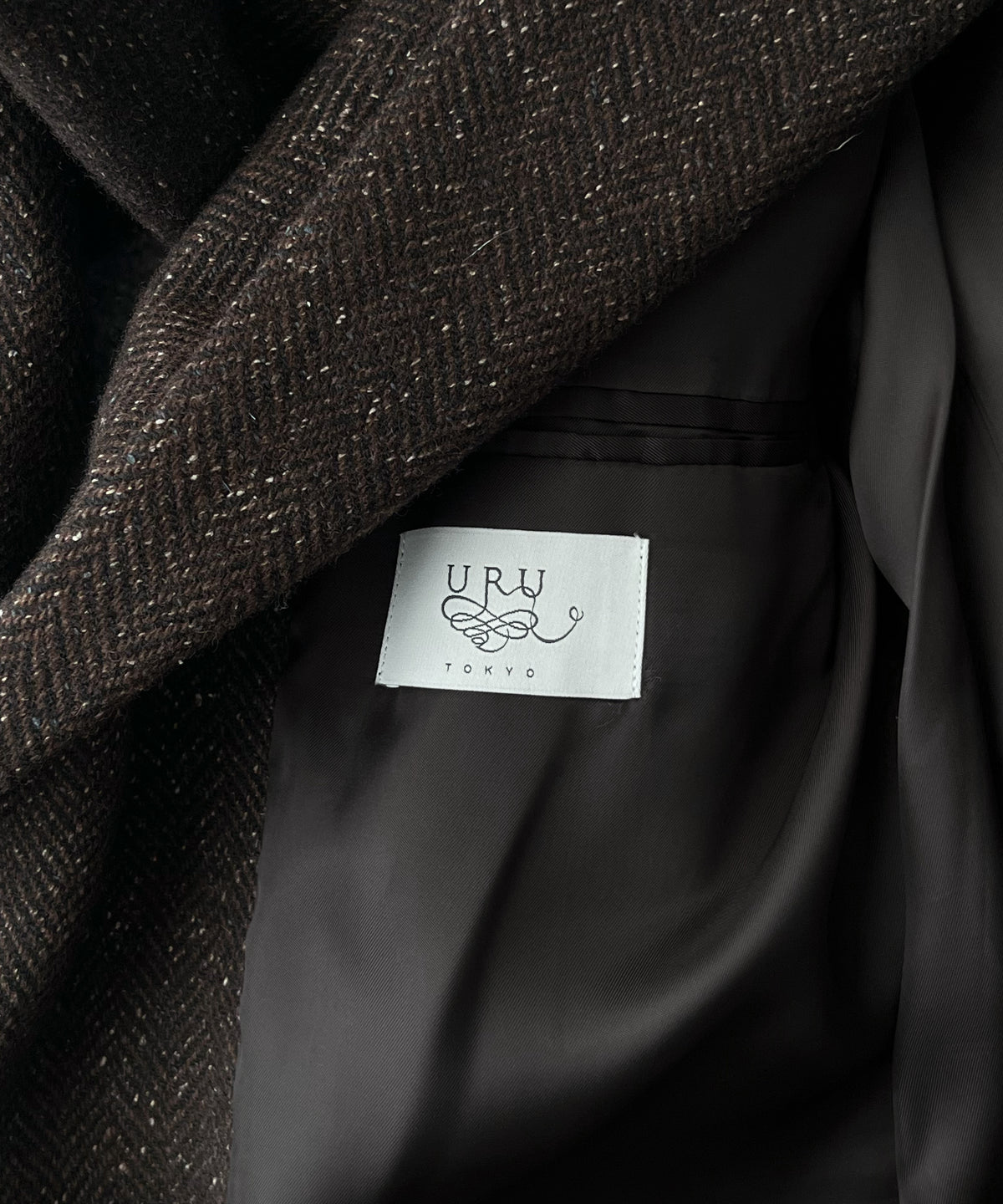 URU Silk napped tweed - over jacket "D.BROWN"