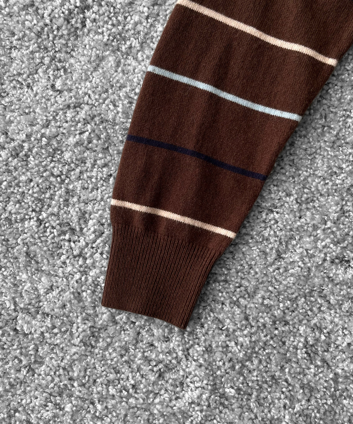 Whimsy Grandpa knit polo "BROWN"