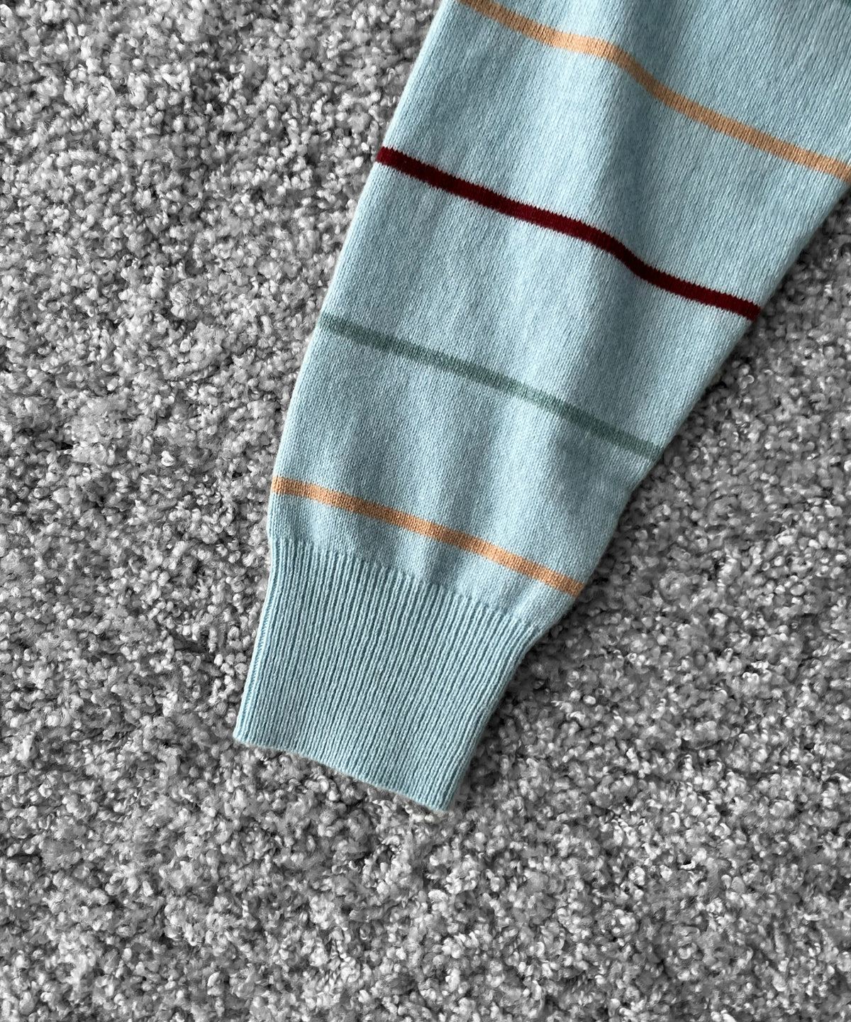 Whimsy Grandpa knit polo "LIGHT BLUE"