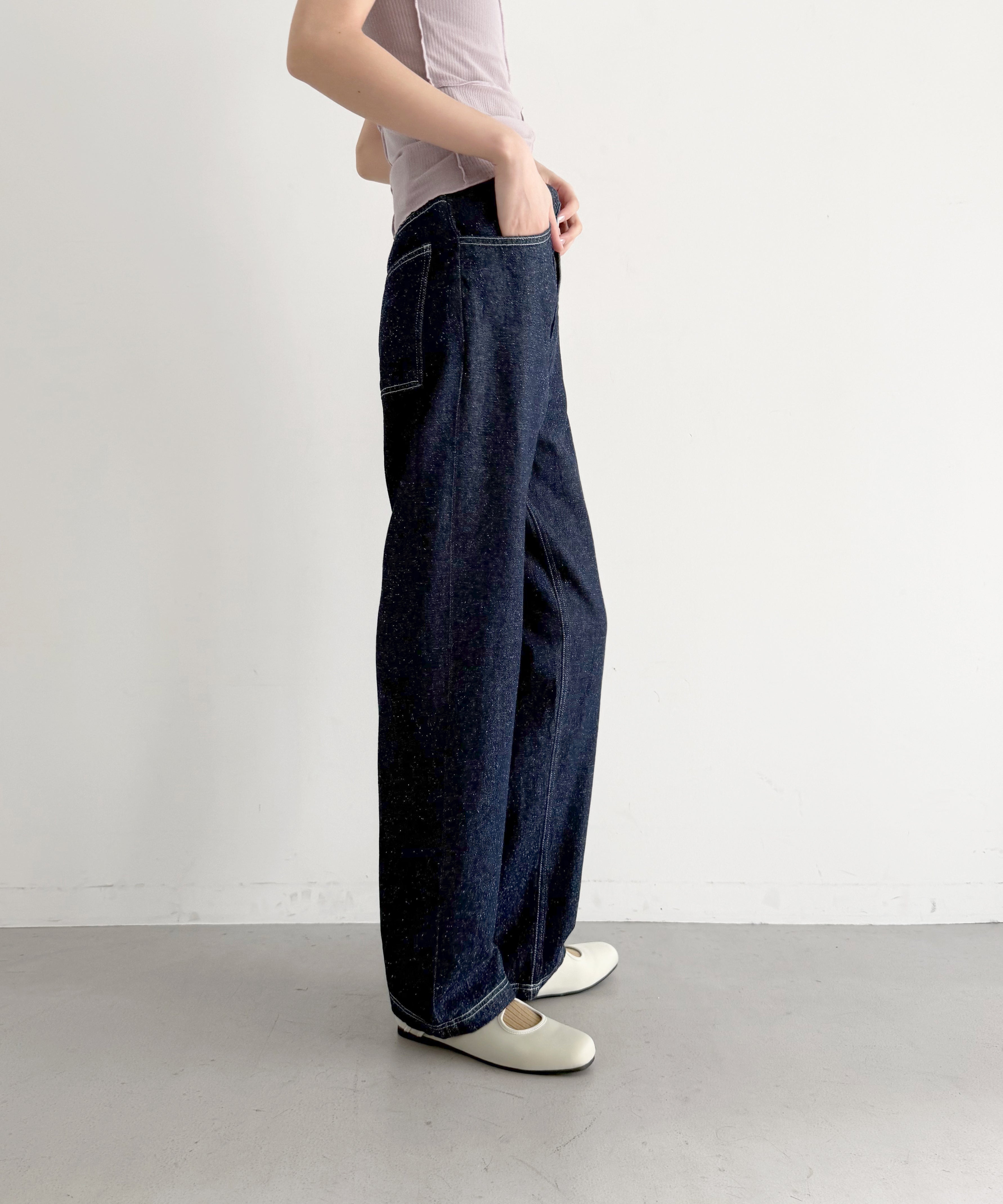 Baserange Tajo pants women "INDIGO BLUE"