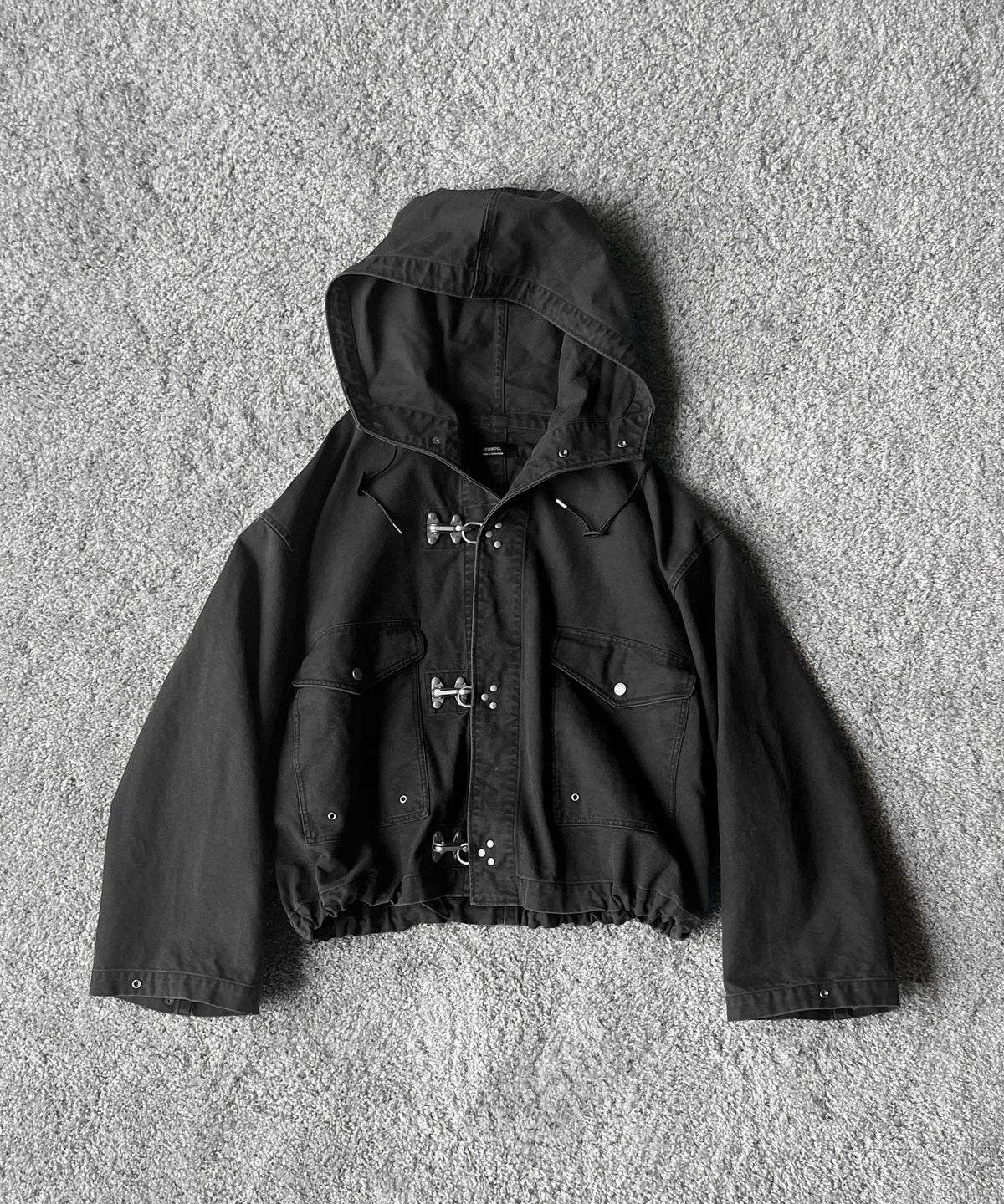ensou. Fireman parka "B.BLACK"